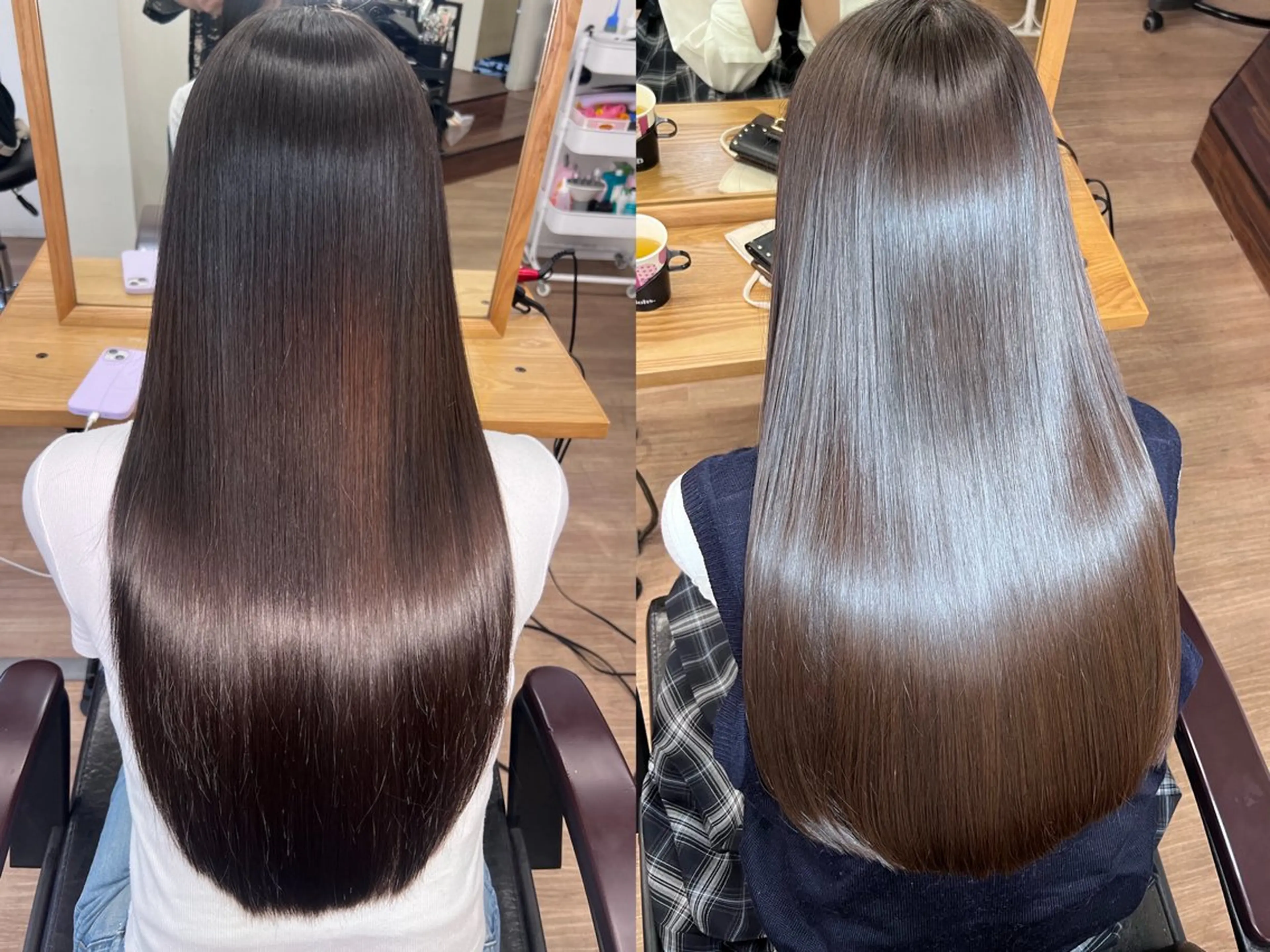 ロング パーマ 縮毛矯正 カット 縮毛矯正 トリートメント 渋谷レイヤーカット❌ 縮毛矯正専門/武田涼のヘアスタイル