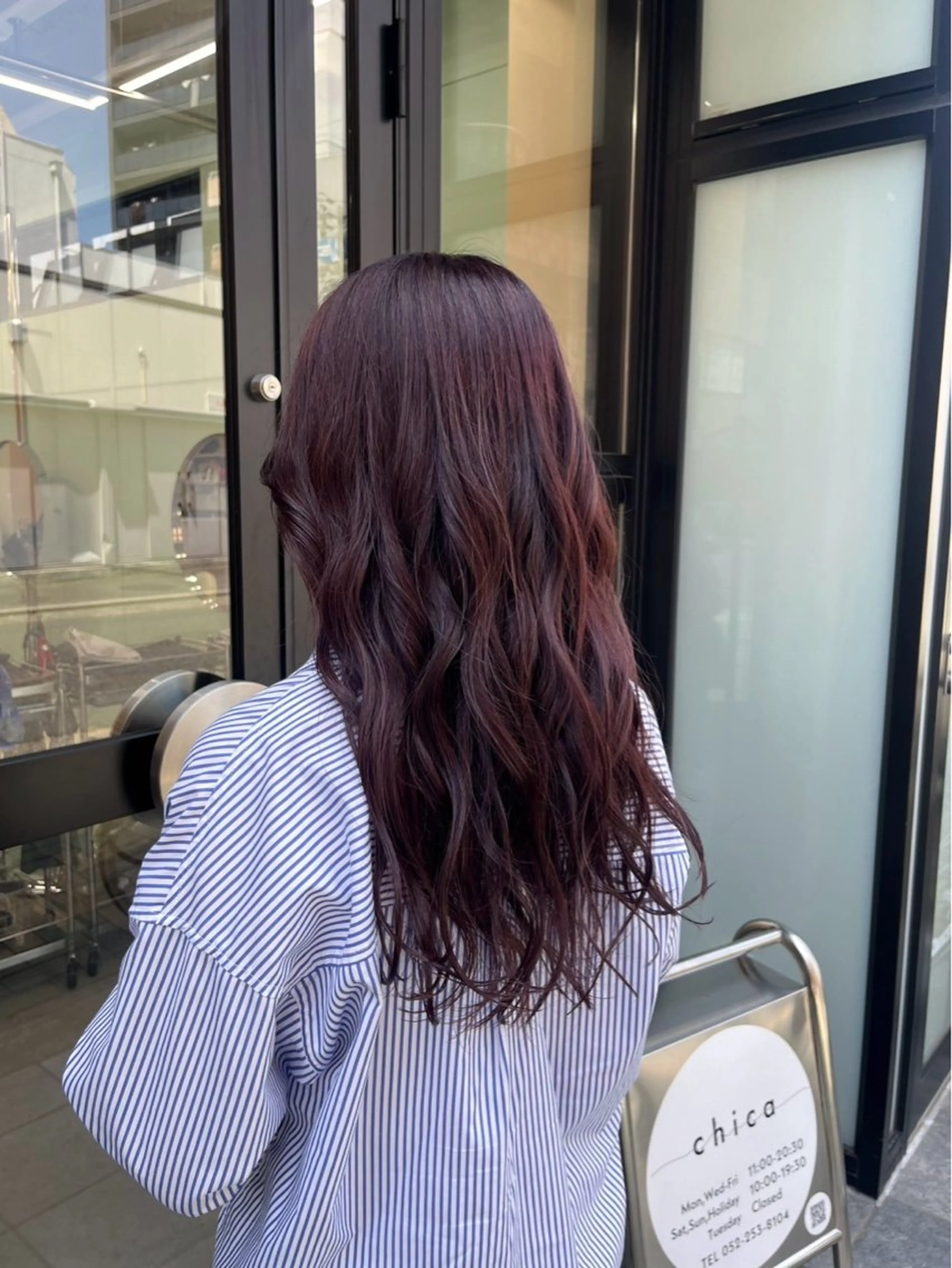 ロング runa/栄/パーマ /ブリーチモデルのヘアスタイル