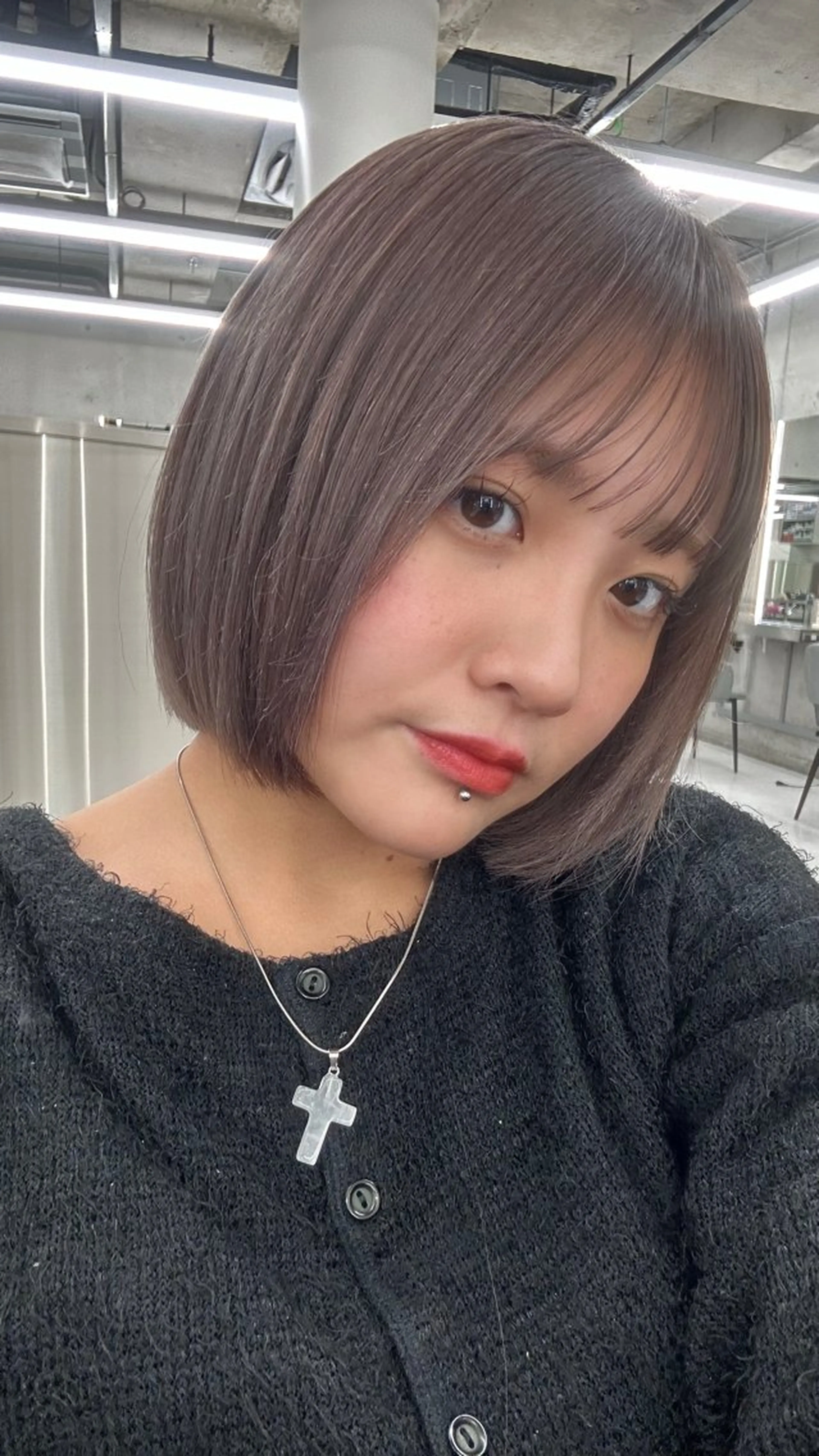 ミディアム ヘアカラー カラー/エクステ 🤍ルナのヘアスタイル