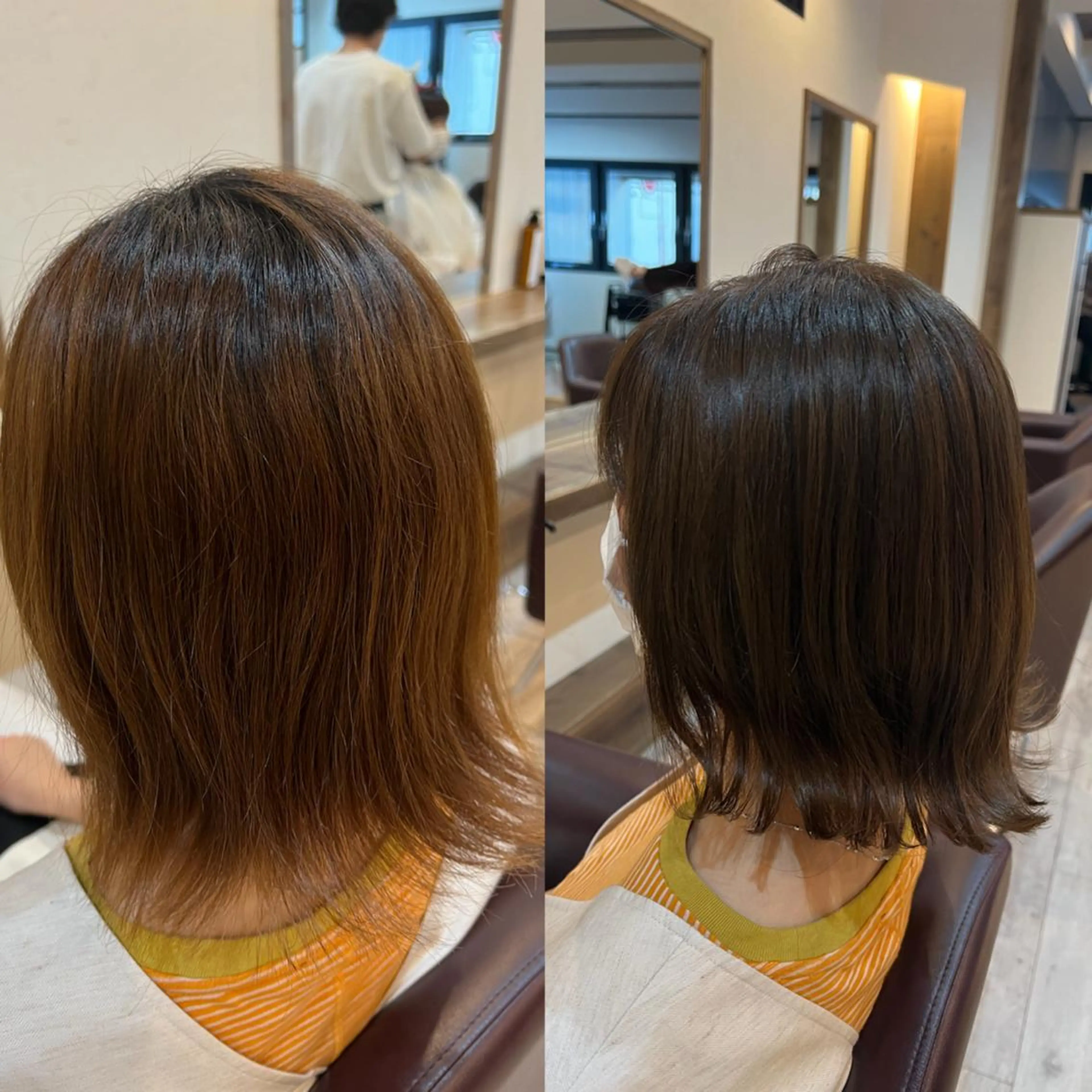 ミディアム ヘアカラー トリートメント 工藤 梨花のヘアスタイル