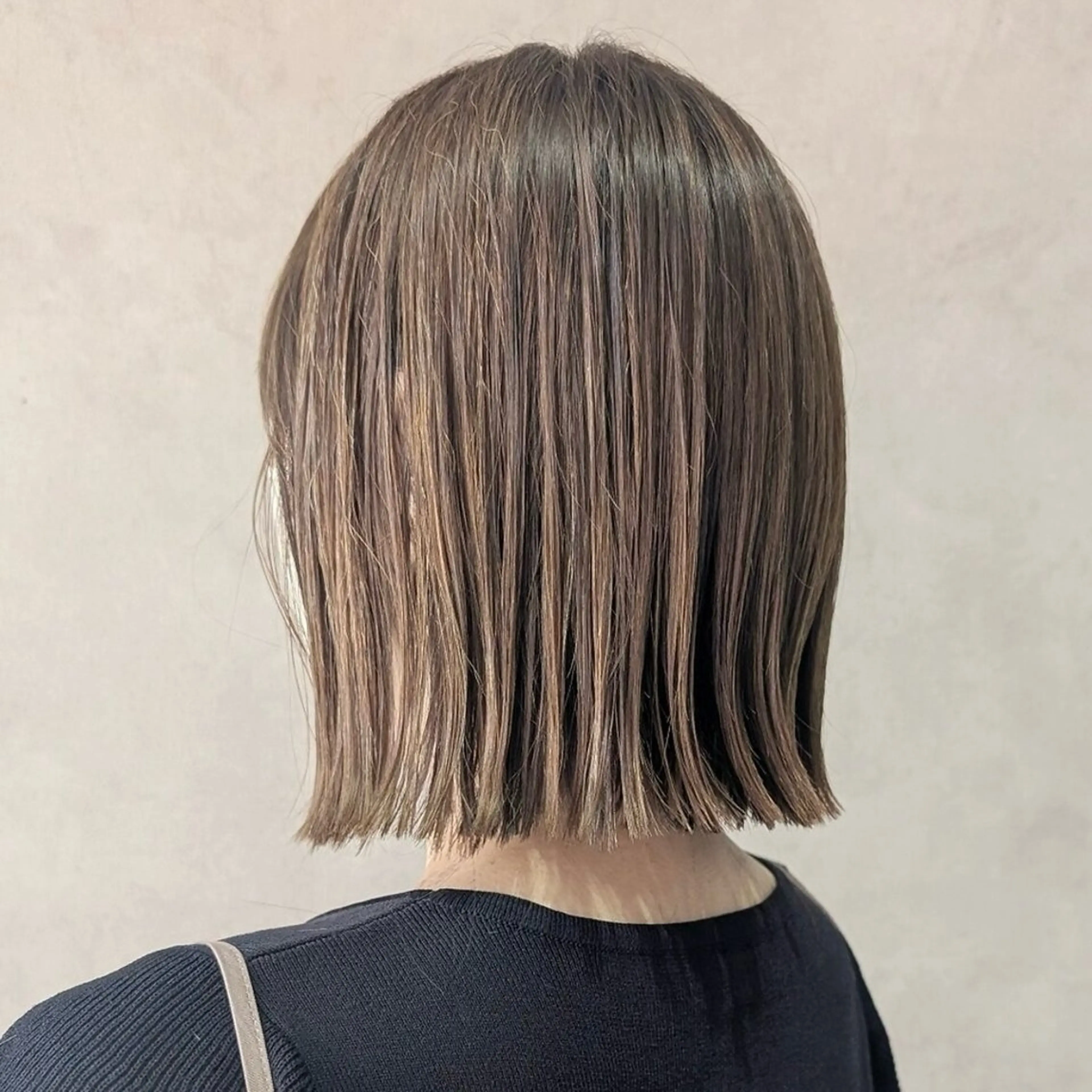 カラー ベージュカラー ブラウンカラー ブラウンベージュ 透明感カラー enx ナンバ アオイのヘアスタイル