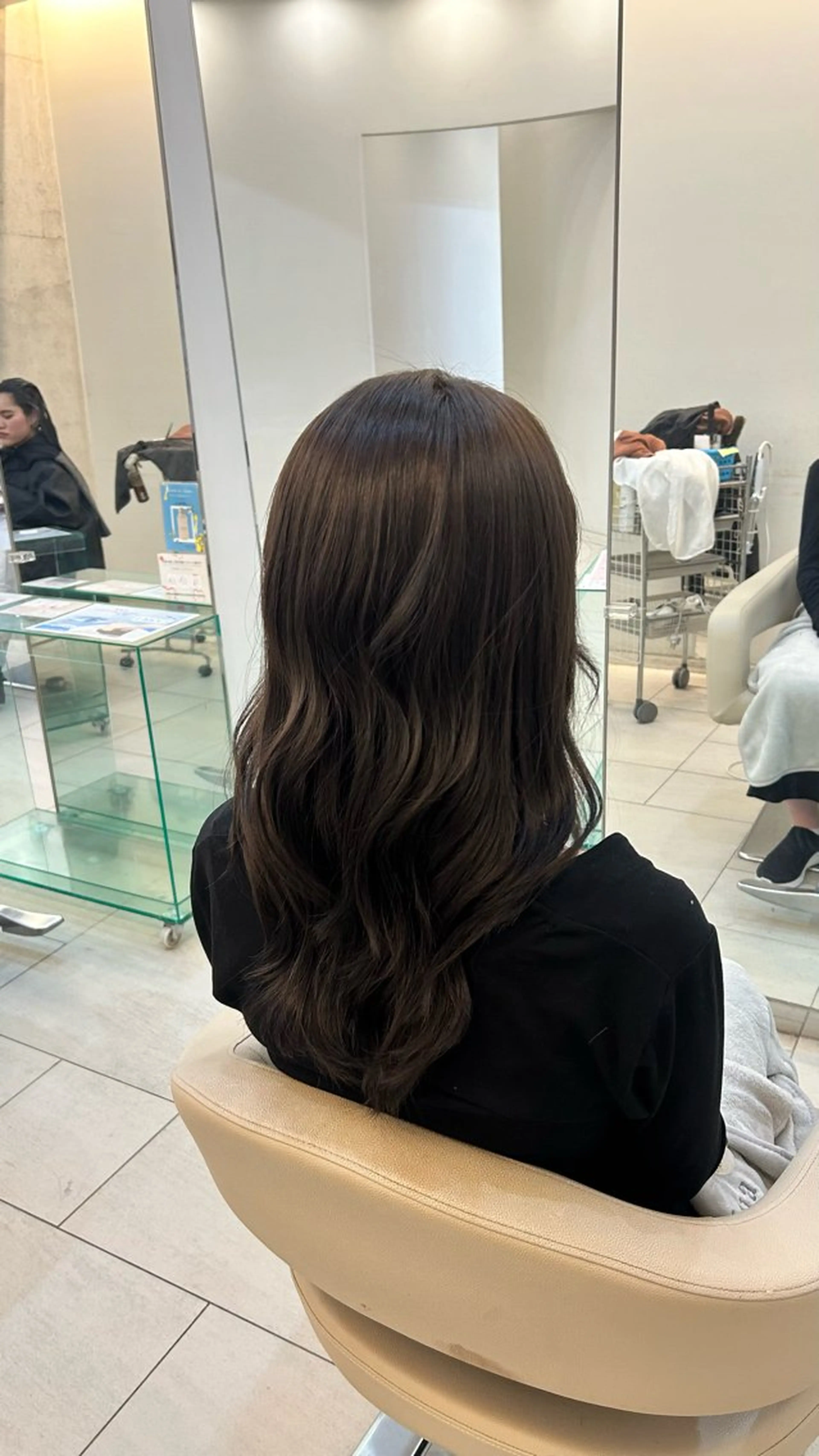 ロング カット ヘアカラー 🍀似合わせ透明感 カラーアヤナ🍀のヘアスタイル