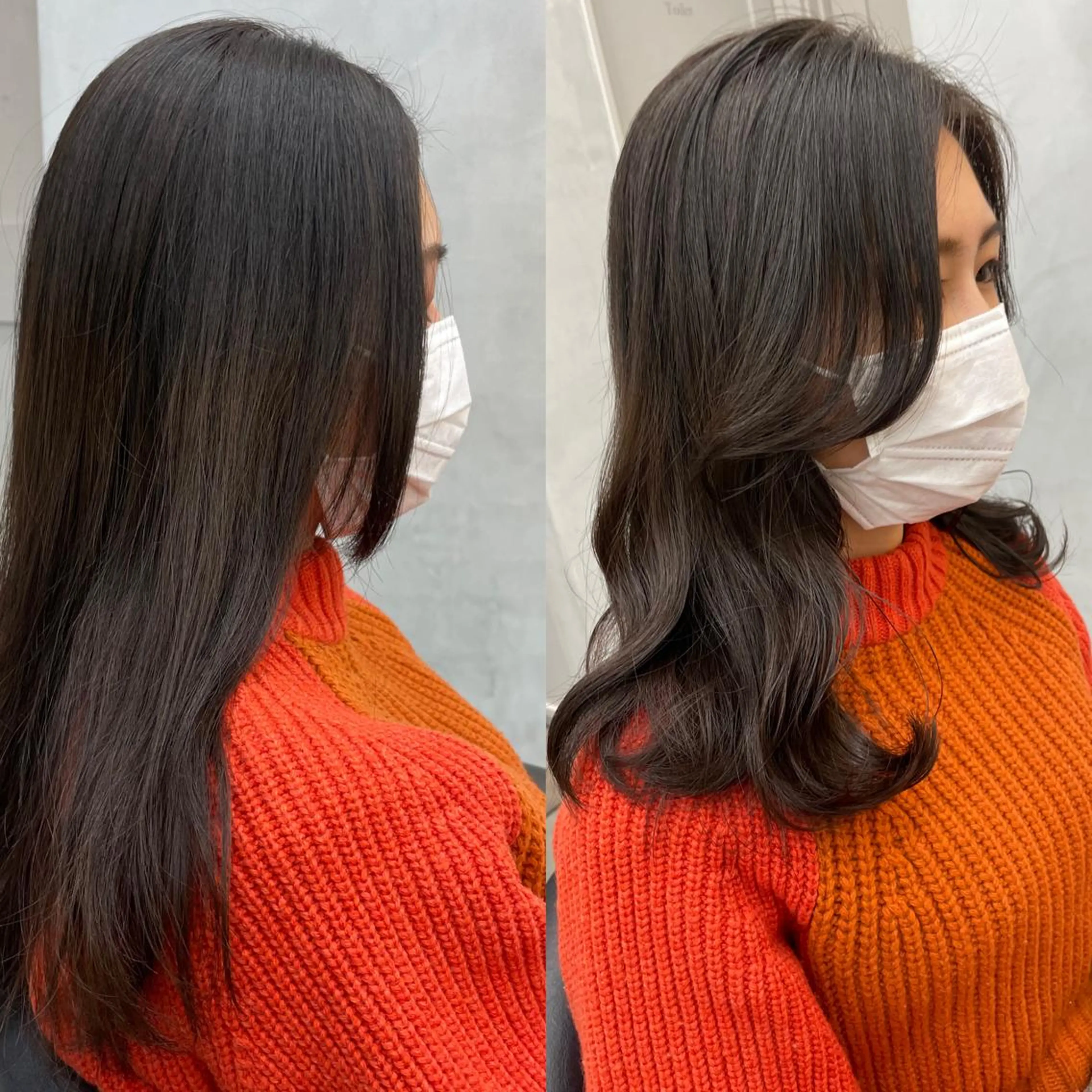 ミディアム Misaki /ボブ/縮毛矯正のヘアスタイル