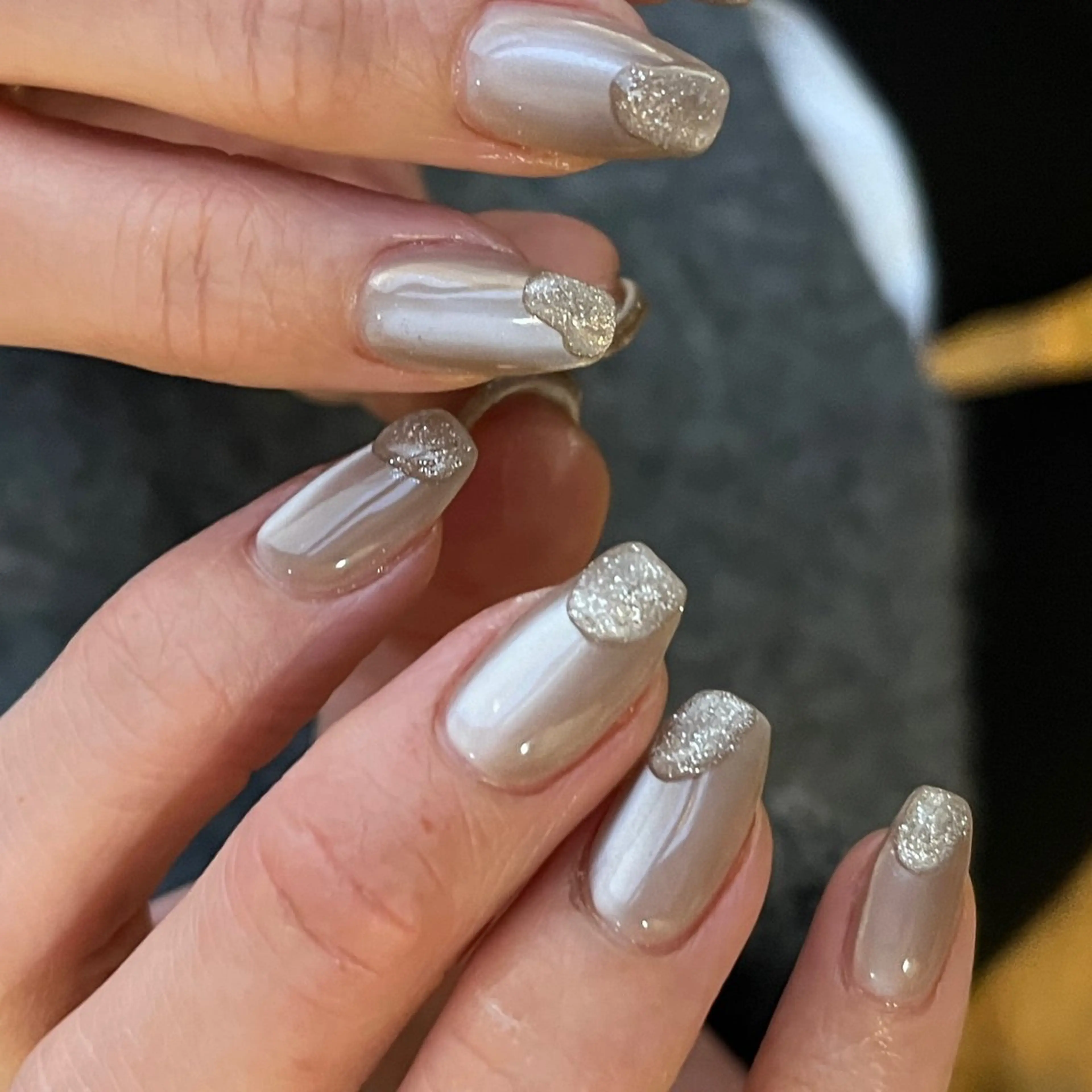 ネイル ラメ(グリッター) マグネットネイル nail salon soruのネイルデザイン