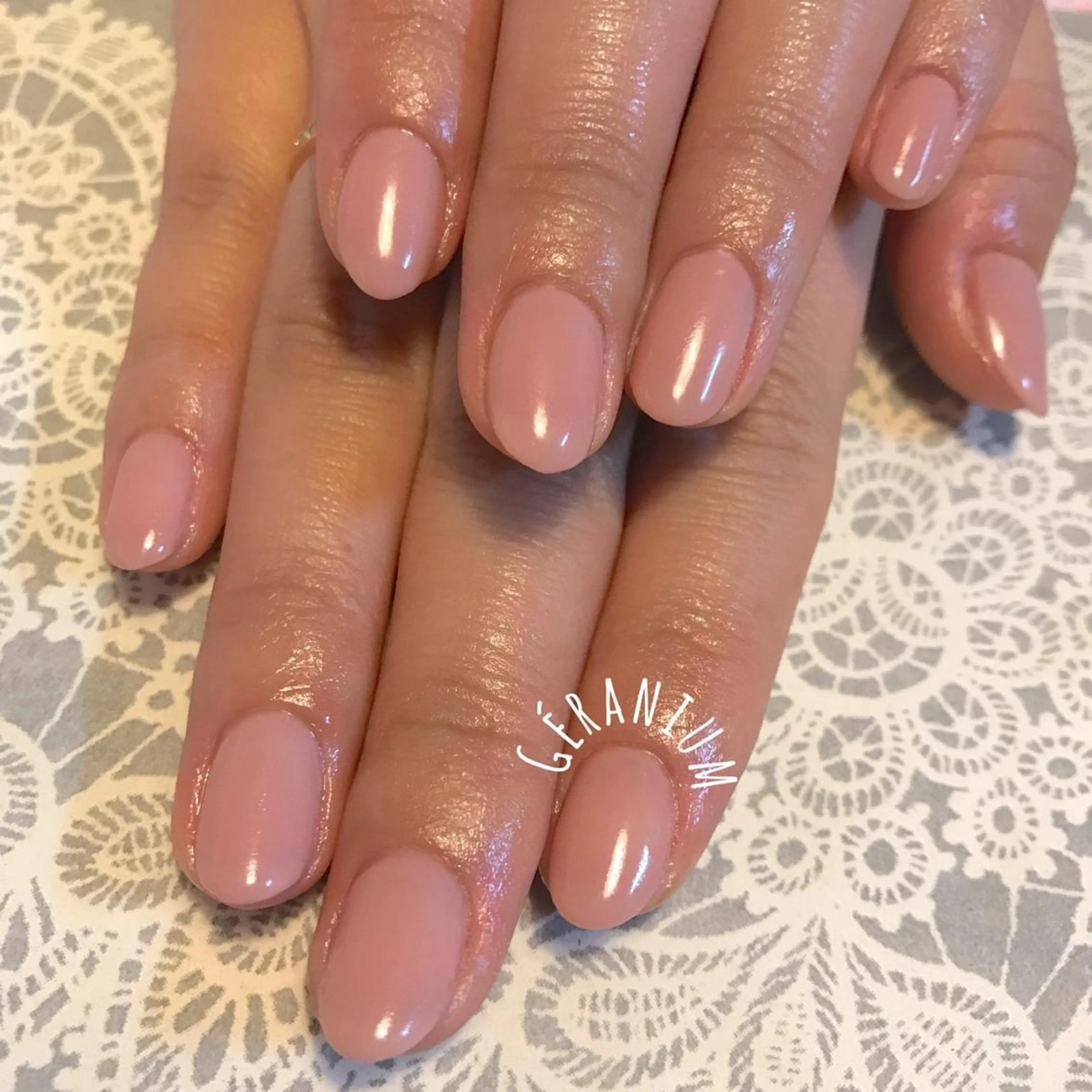 ネイル ワンカラーネイル GéRanium Harukaのネイルデザイン