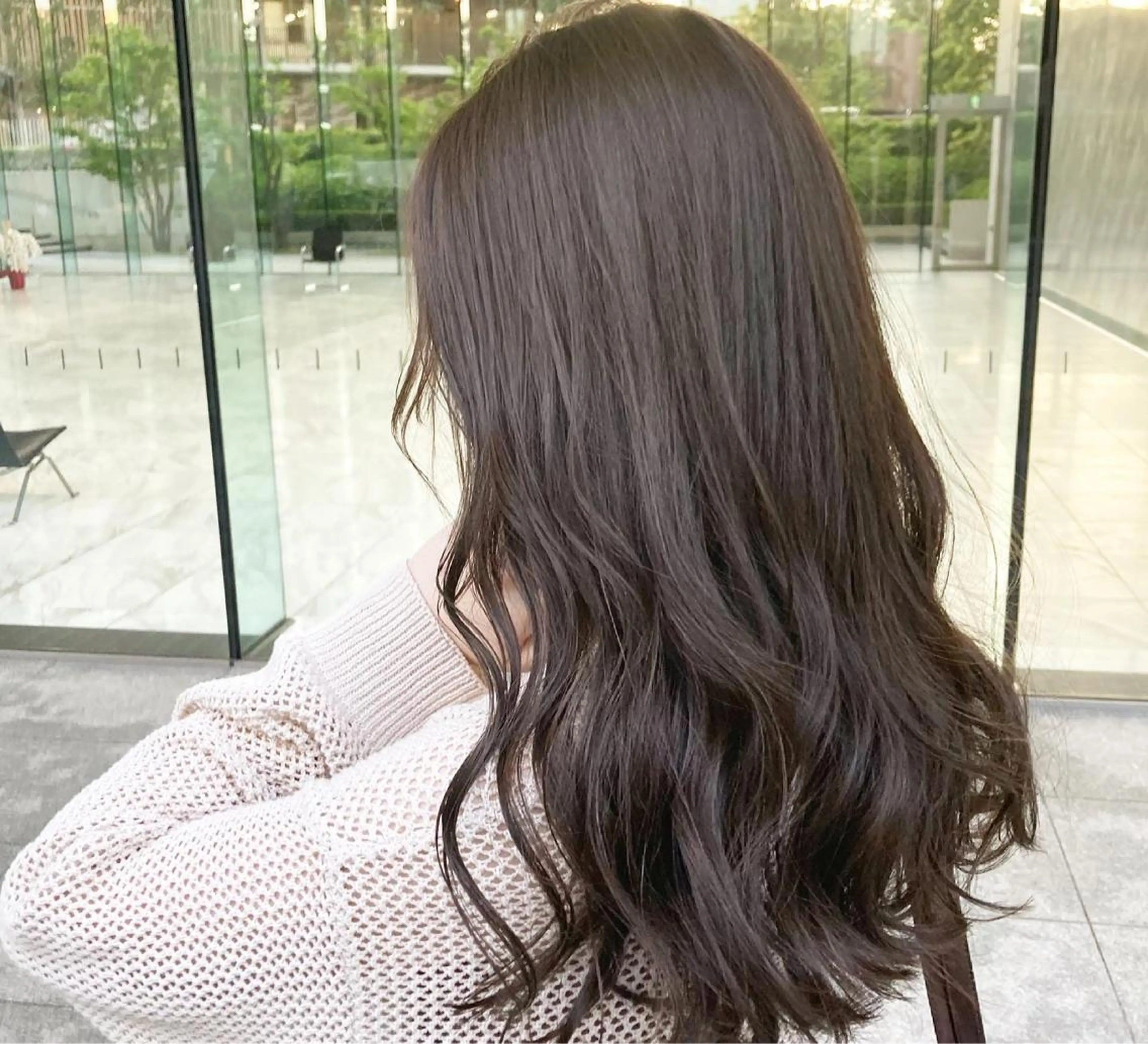 ロング カラー グレージュ モカグレージュ カット ヘアカラー トリートメント GO TODAY SHAIRE SALON原宿vita店舗所属・💖ブリーチなし透明 感💖ASAHIのヘアスタイル