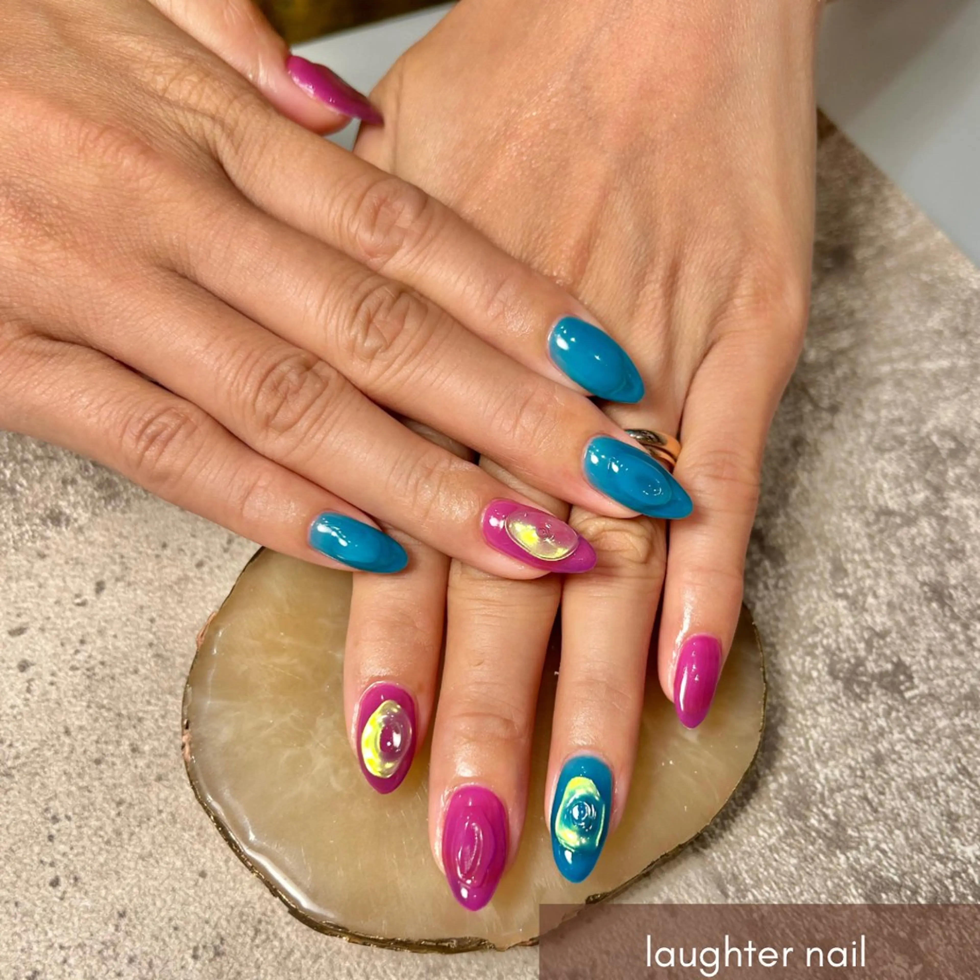 ネイル アートネイル クリアネイル ジェルネイル ハンドネイル laughter nailのネイルデザイン