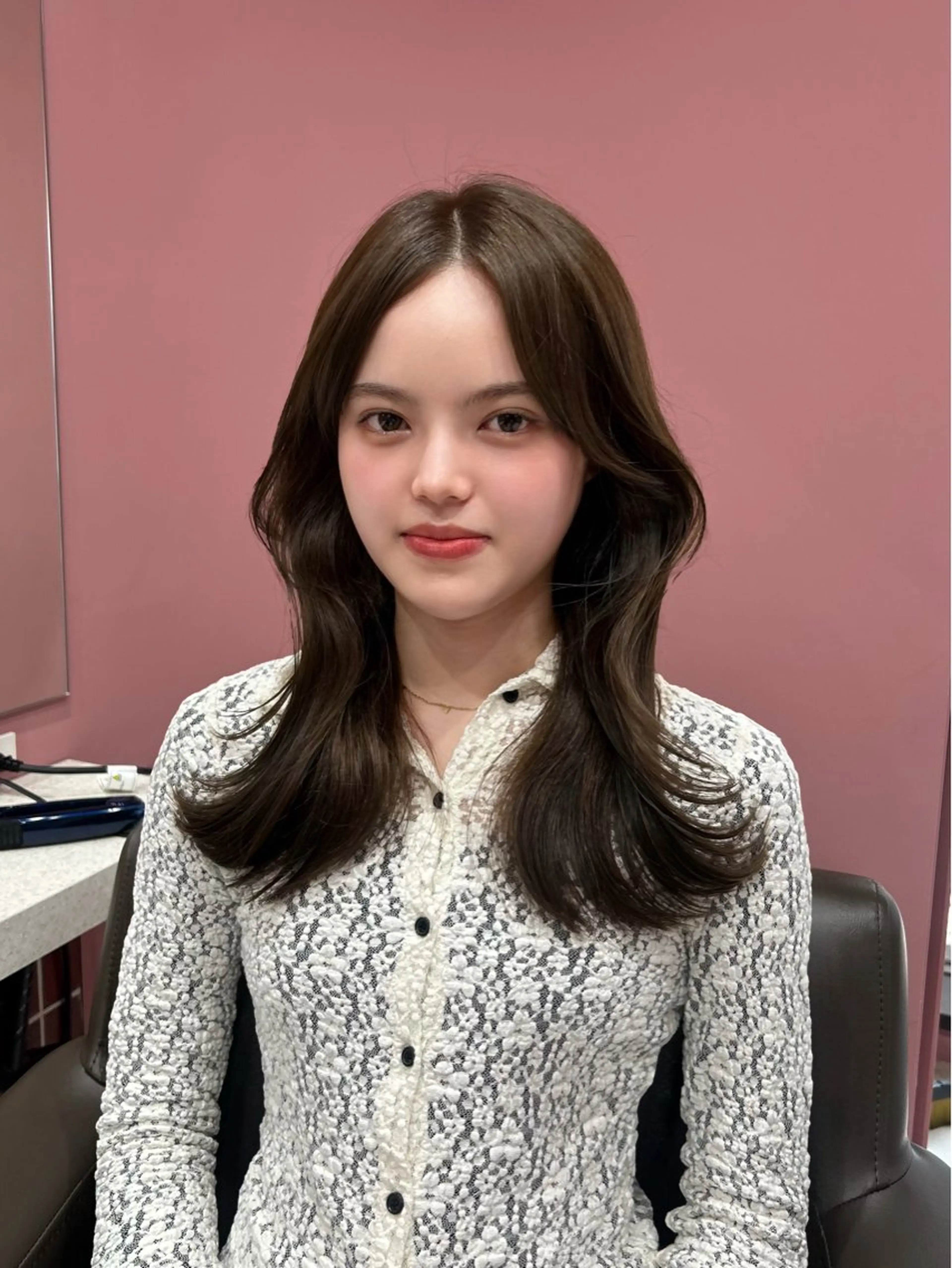 セミロング カット ヘアカラー 透明感カラー♡ 原宿美容室￤Rinaのヘアスタイル