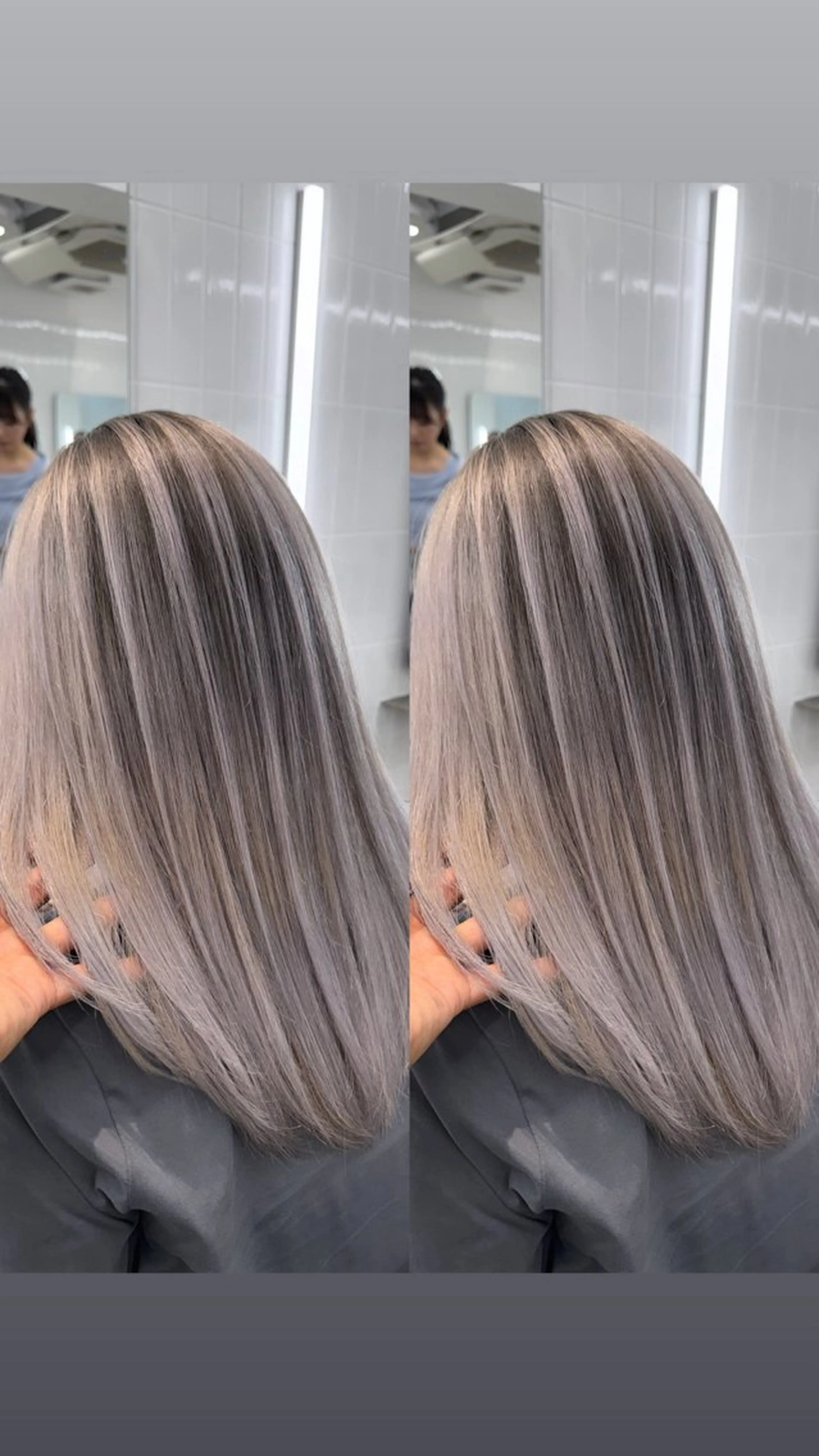 ロング カラー フェード・メッシュ ハイトーン/fumaのヘアスタイル