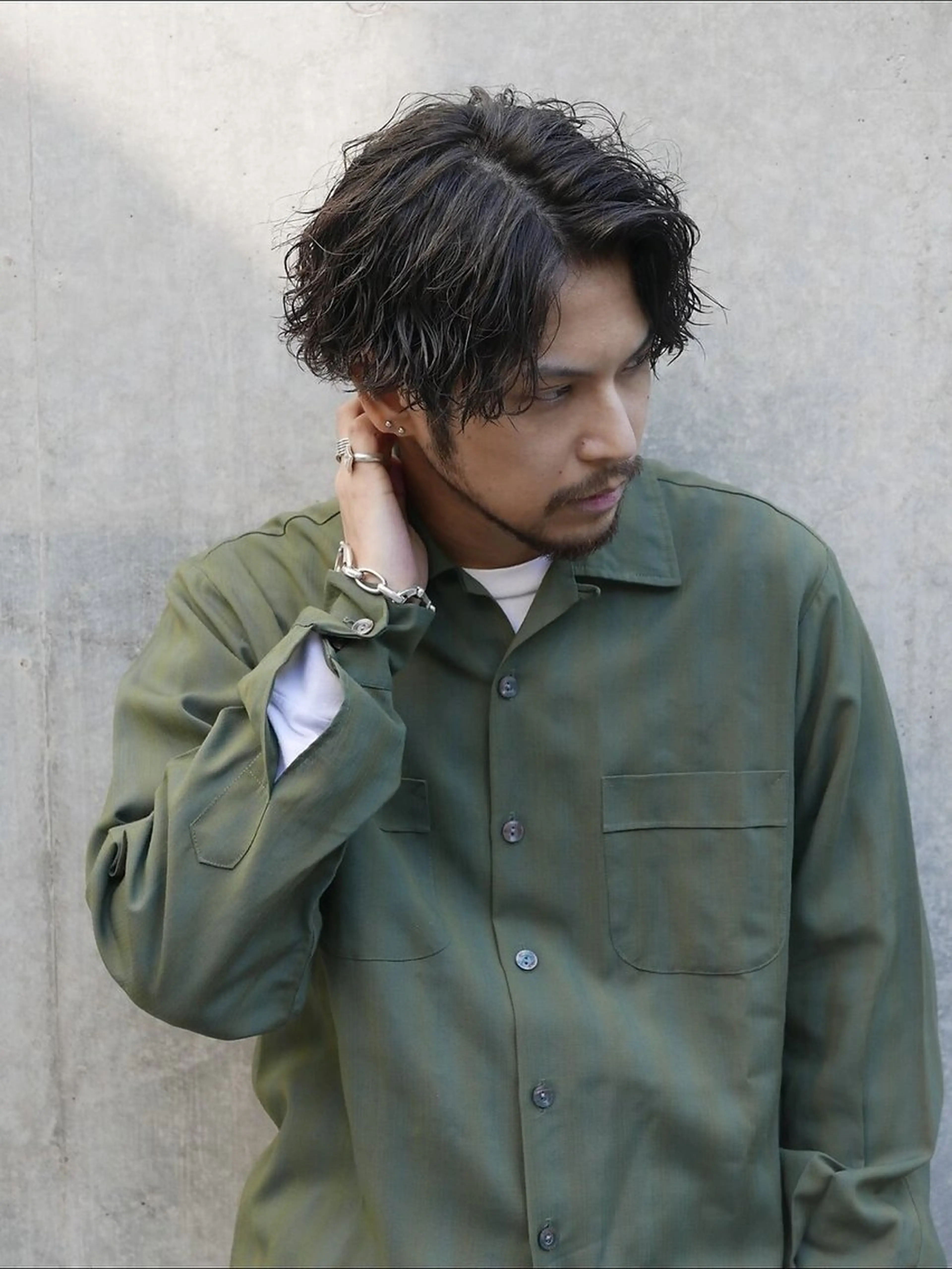 ショート パーマ メンズ メンズパーマ ツイストスパイラルパーマ スパイラルパーマ カット パーマ SENTA✨メンズ パーマ✨fifth栄のヘアスタイル