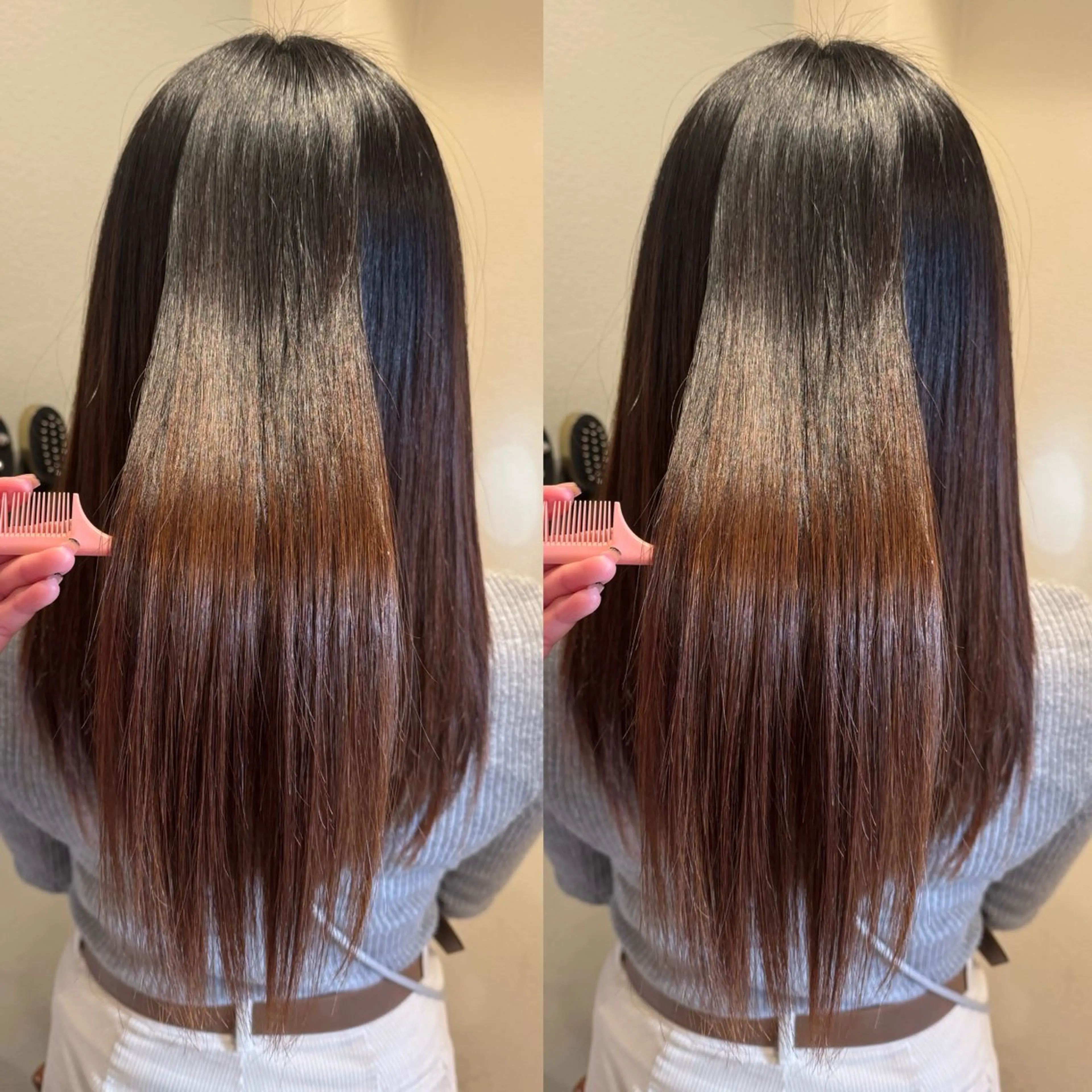 ロング カット 縮毛矯正 トリートメント 🪞顔周りカット🪞 北里朋子のヘアスタイル