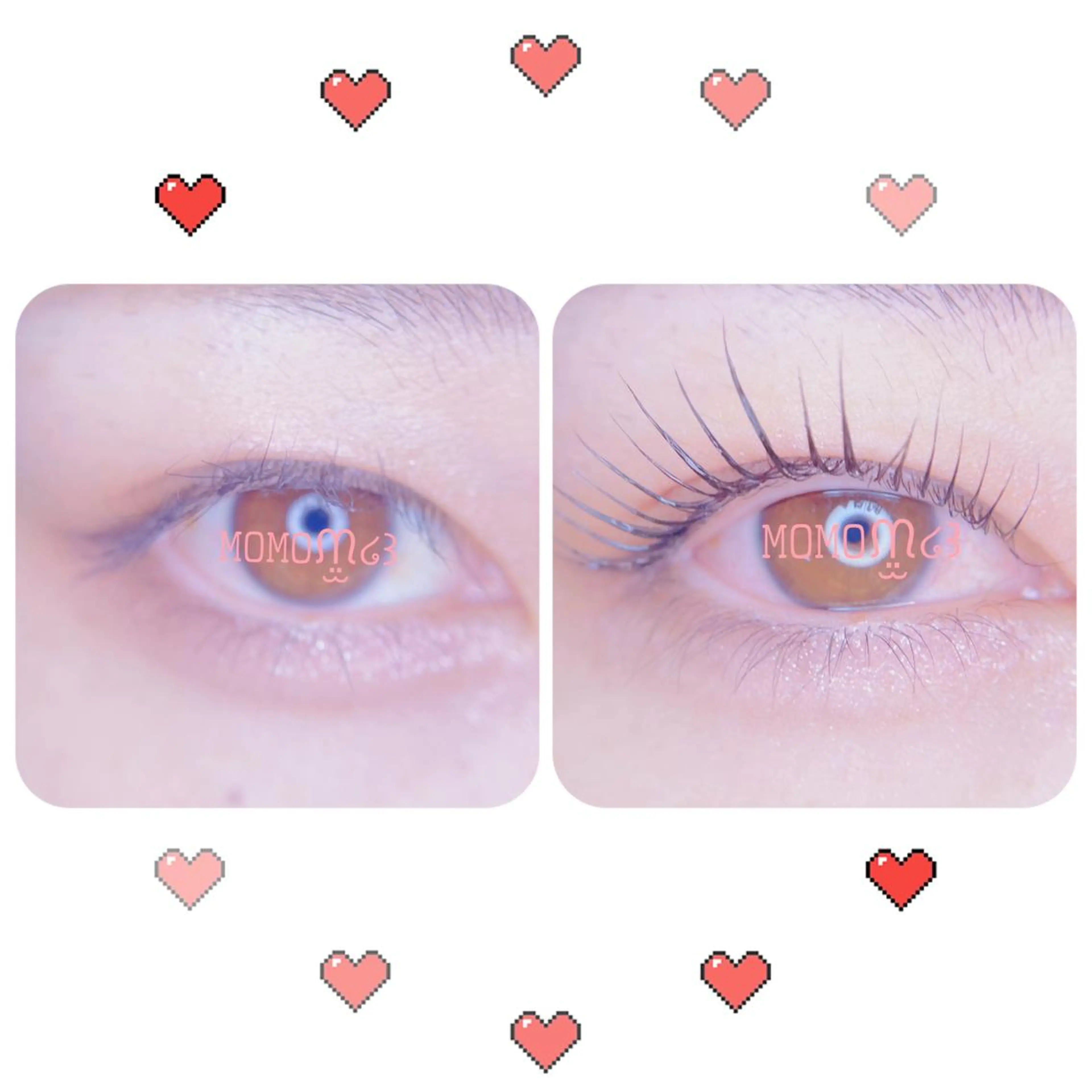 マツエク・マツパ フラットラッシュ ナチュラル パリジェンヌラッシュリフト 下まつげエクステ 一重×まつ毛パーマ モテデザインのプロ モモ🍑のマツエク・マツパデザイン