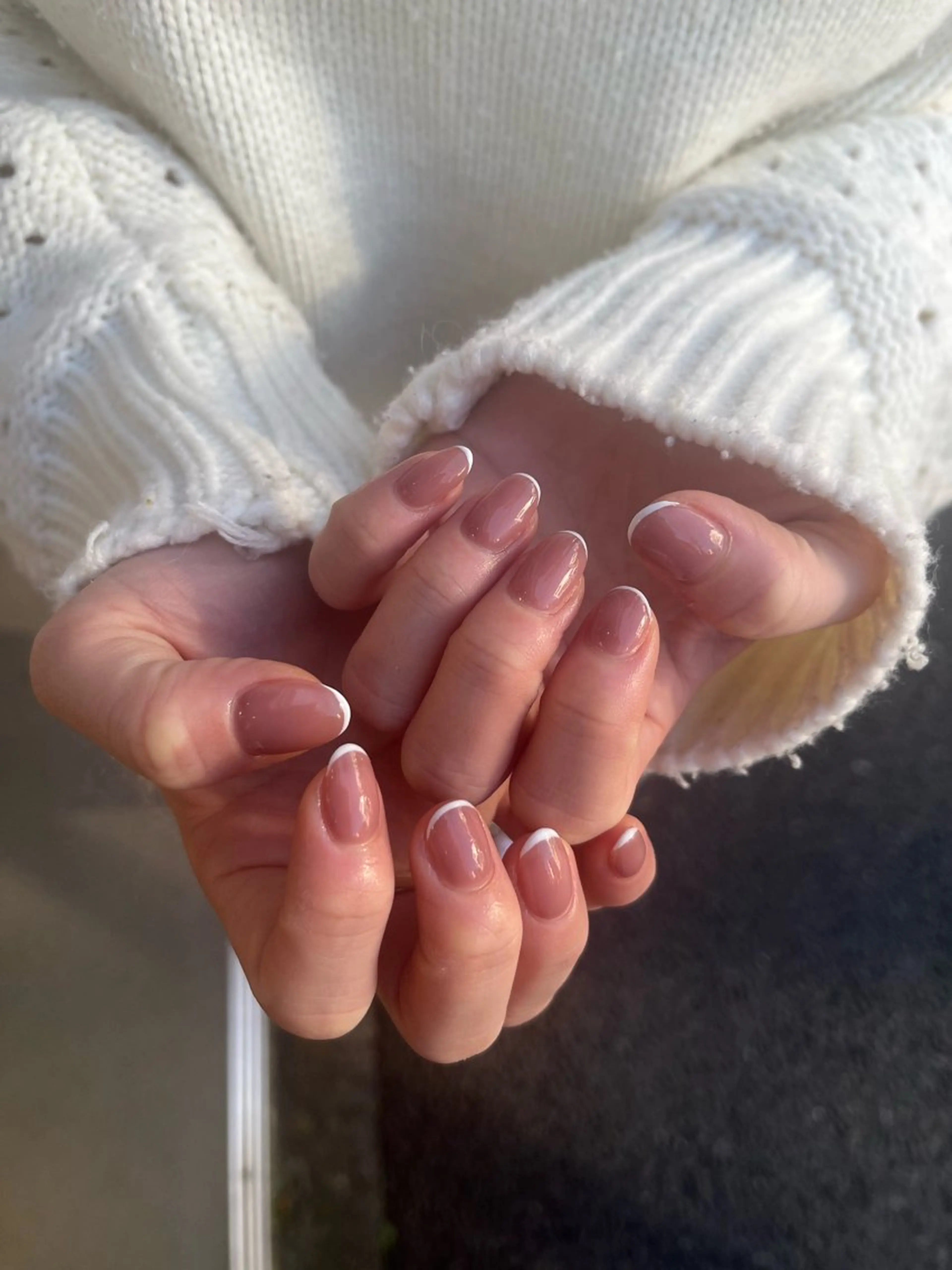 ネイル フレンチネイル ハンドネイル AT.1011 (ハルカ)のネイルデザイン