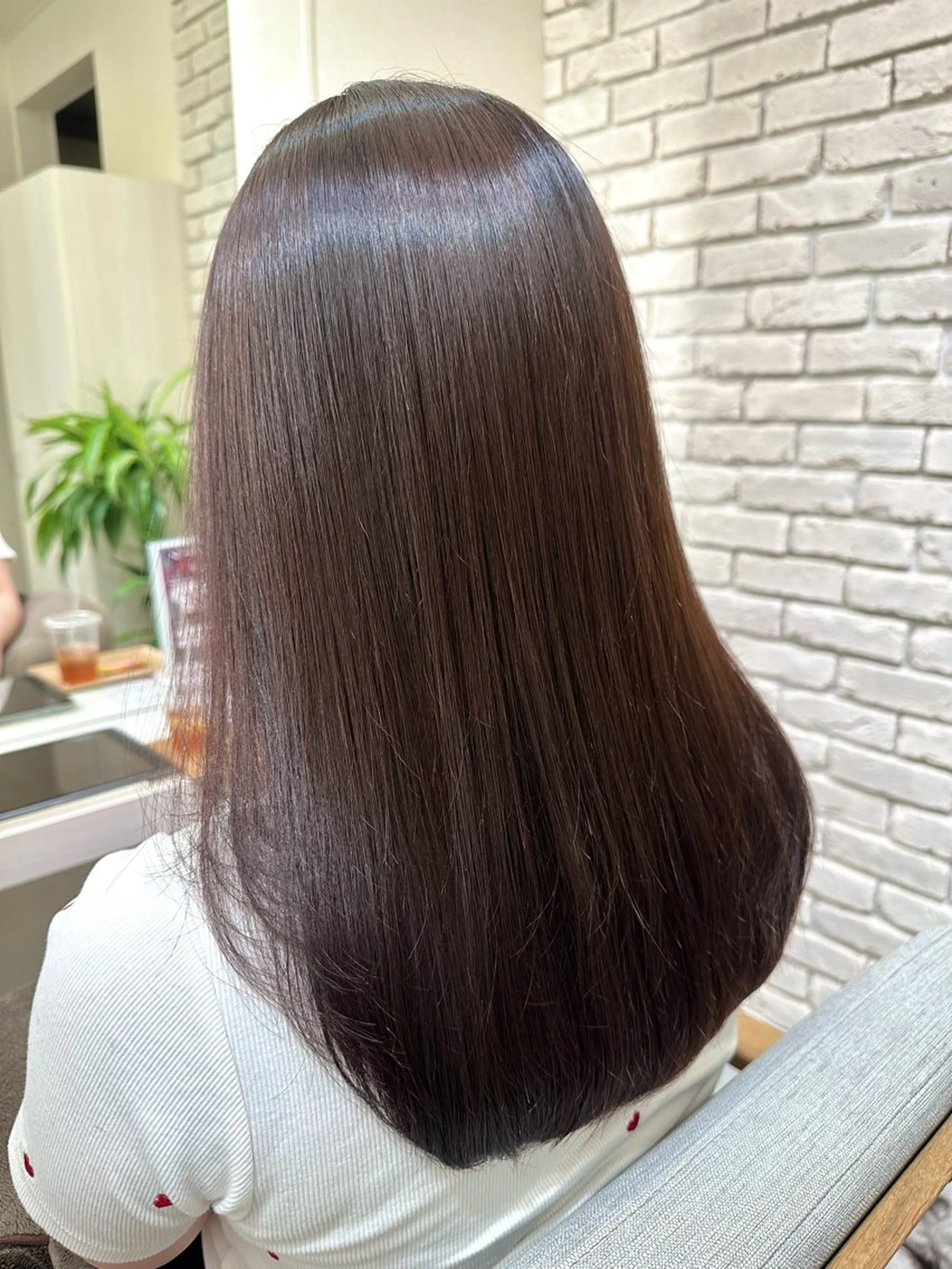 セミロング 髪質改善&ヘアケア 永山若奈のヘアスタイル