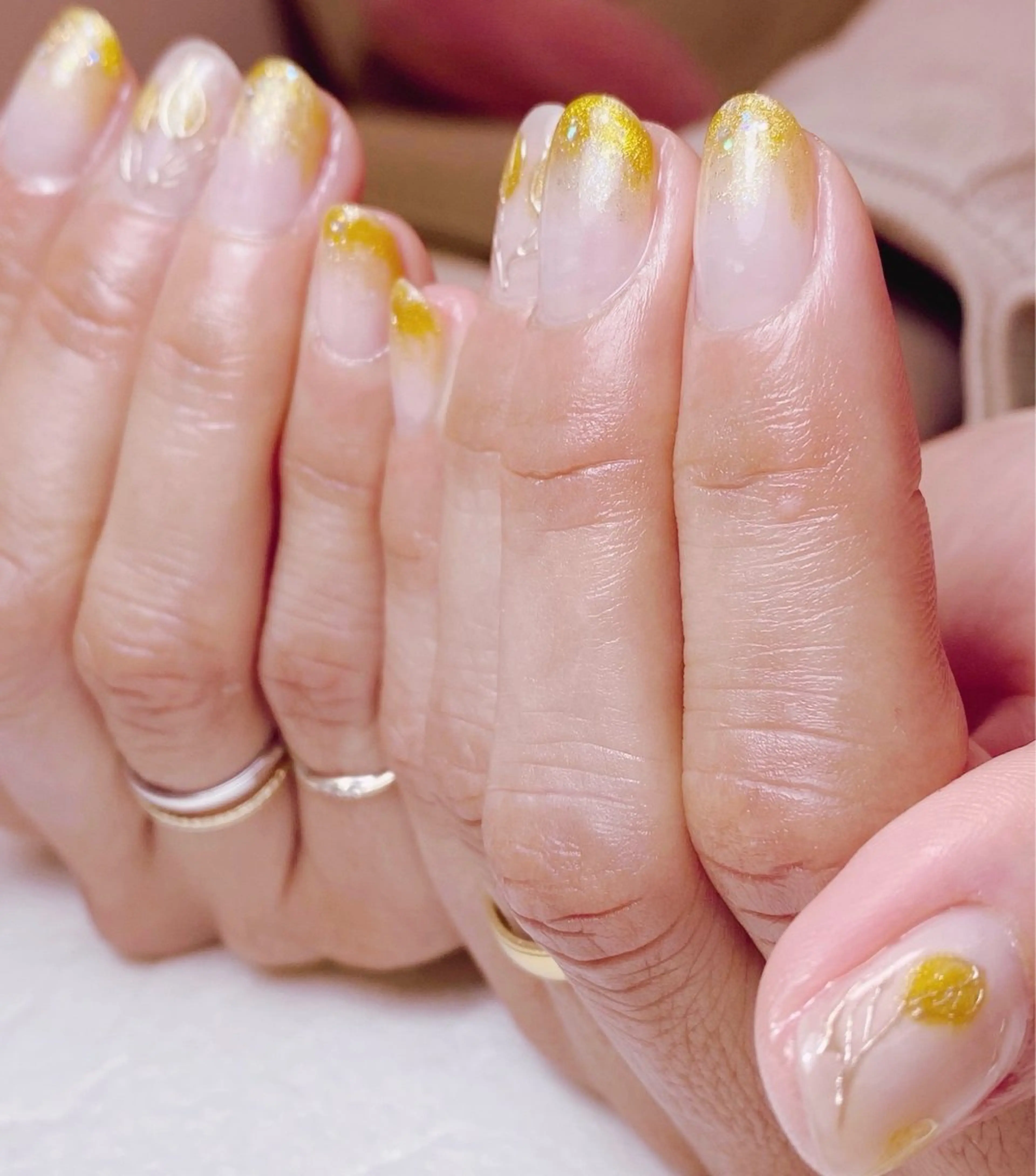 ネイル グラデーション マグネットネイル ハンドネイル Nail Salon K 🧸美爪育成のネイルデザイン
