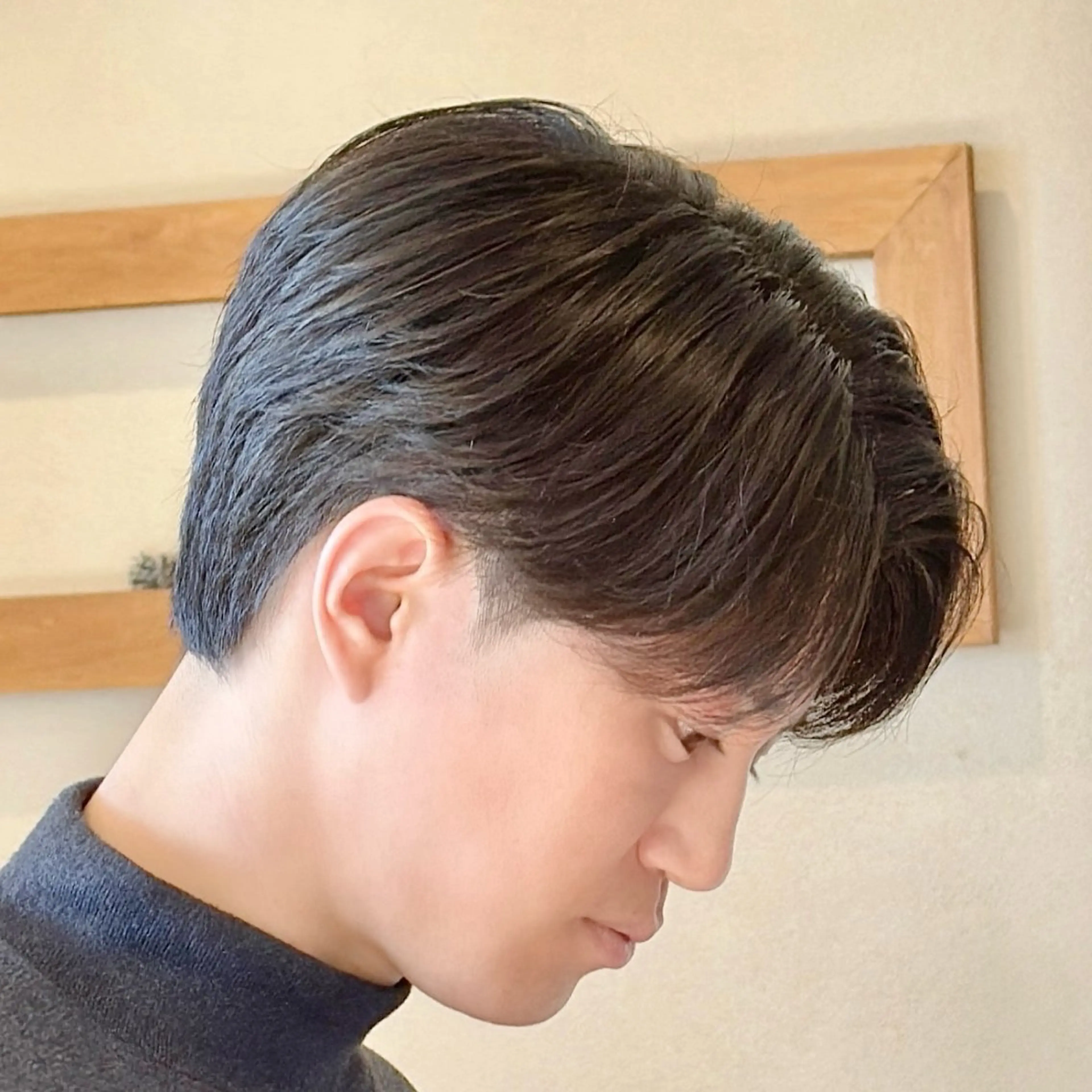 ミディアム パーマ メンズ センターパート メンズ韓国風 マッシュ 韓国風ヘア メンズ特化 / SHINのヘアスタイル