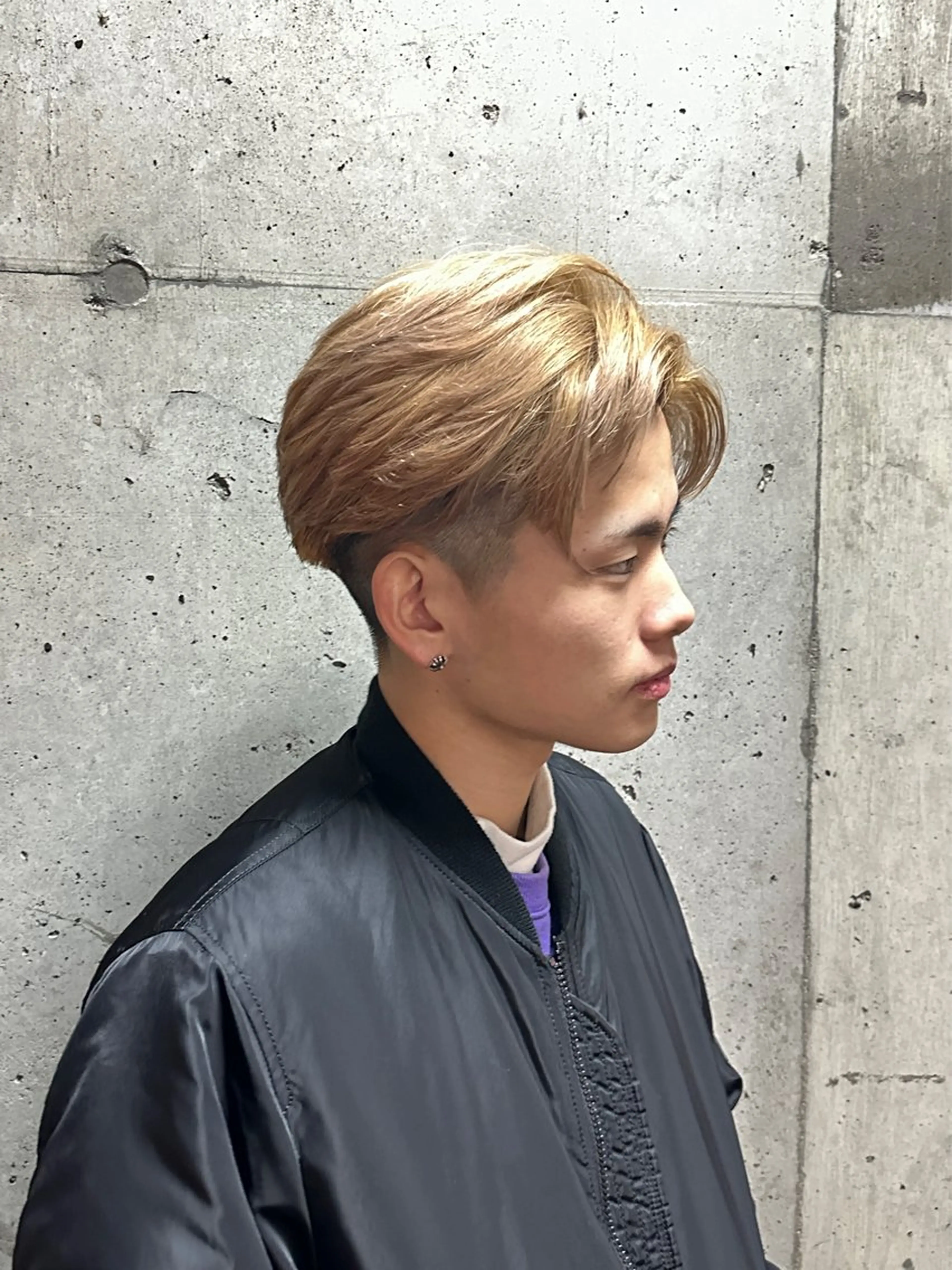 ショート カラー メンズ メンズハイトーン ハンサムショート ハイトーンカラー ショートヘア 金沢メンズサロン anciel金山慎吾のヘアスタイル