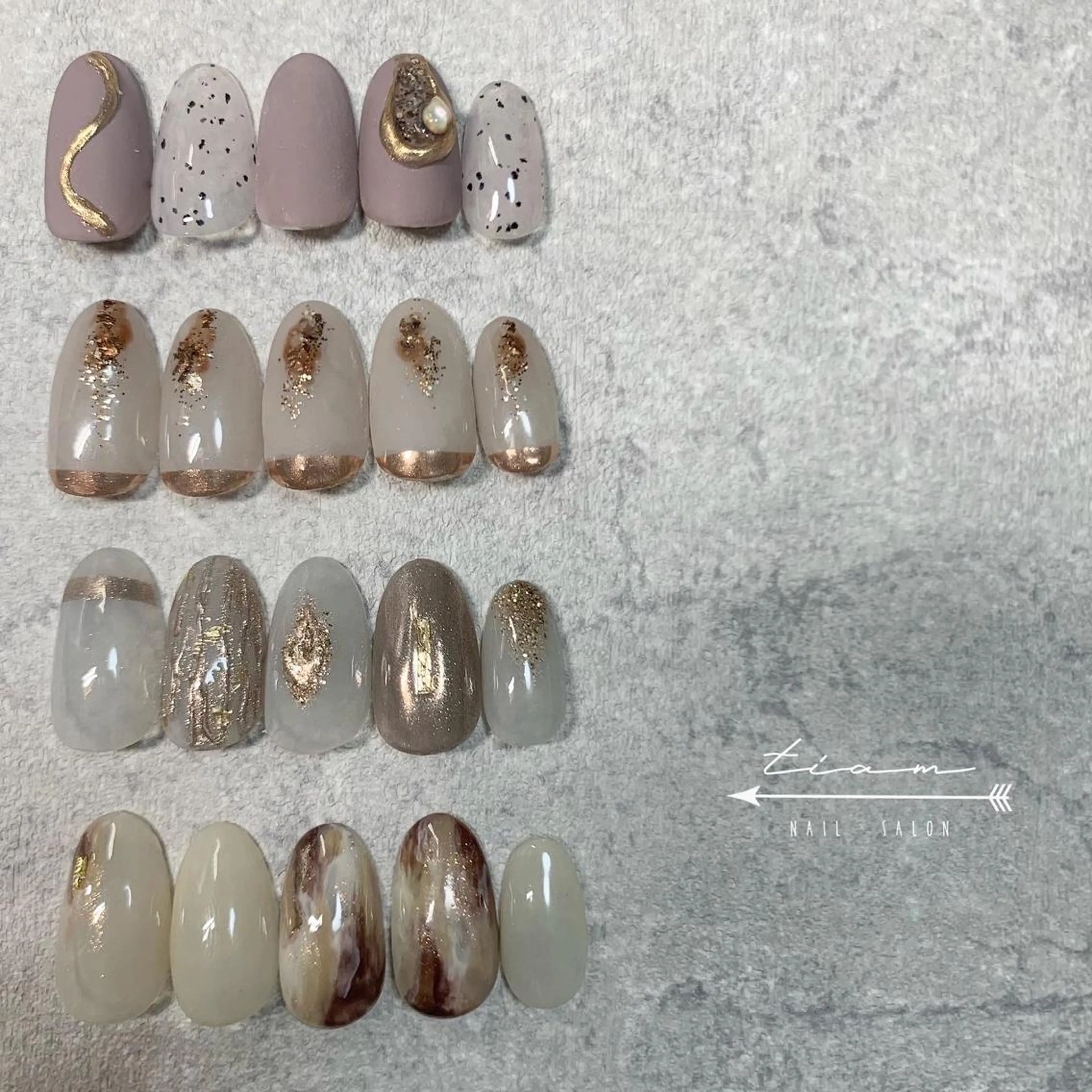 ネイル ハンドネイル 𝑡𝑖𝑎𝑚𓂃 きむらゆきののネイルデザイン