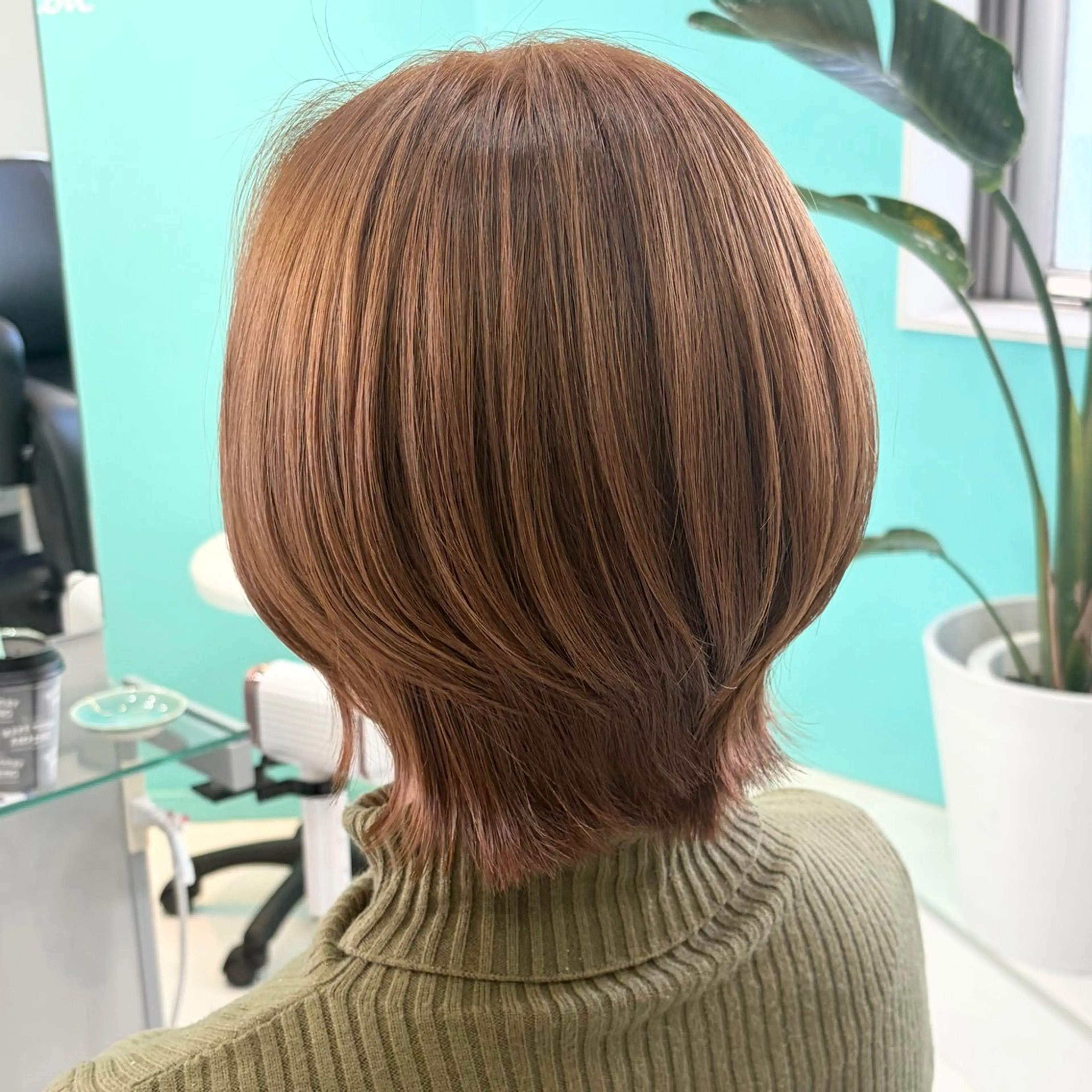 ショート カラー ブラウンカラー カット ヘアカラー トリートメント デザインカラー/ ボブ/Natsukiのヘアスタイル