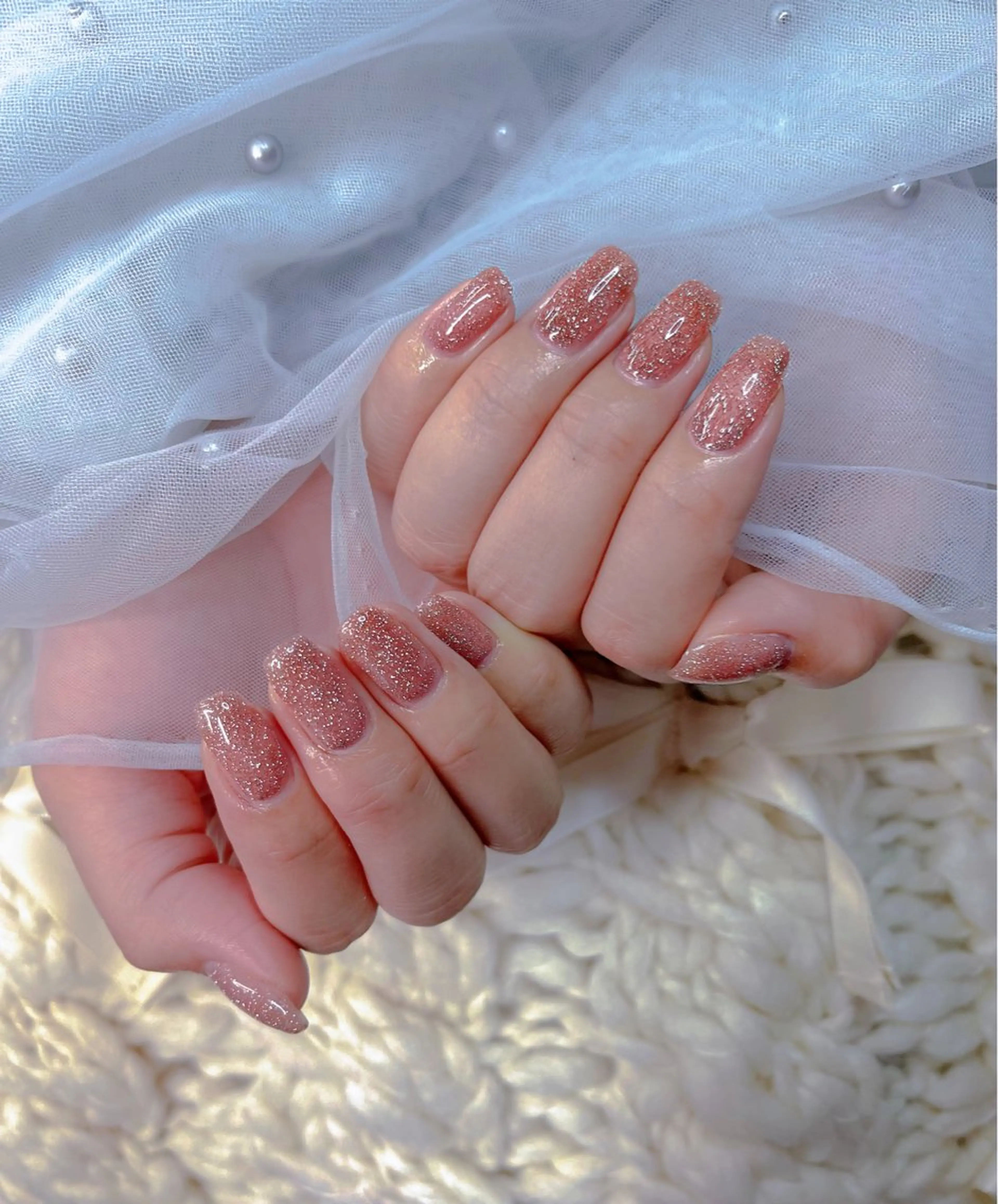 ミディアム めぐみのネイルサロン スタッフ練習のネイルデザイン