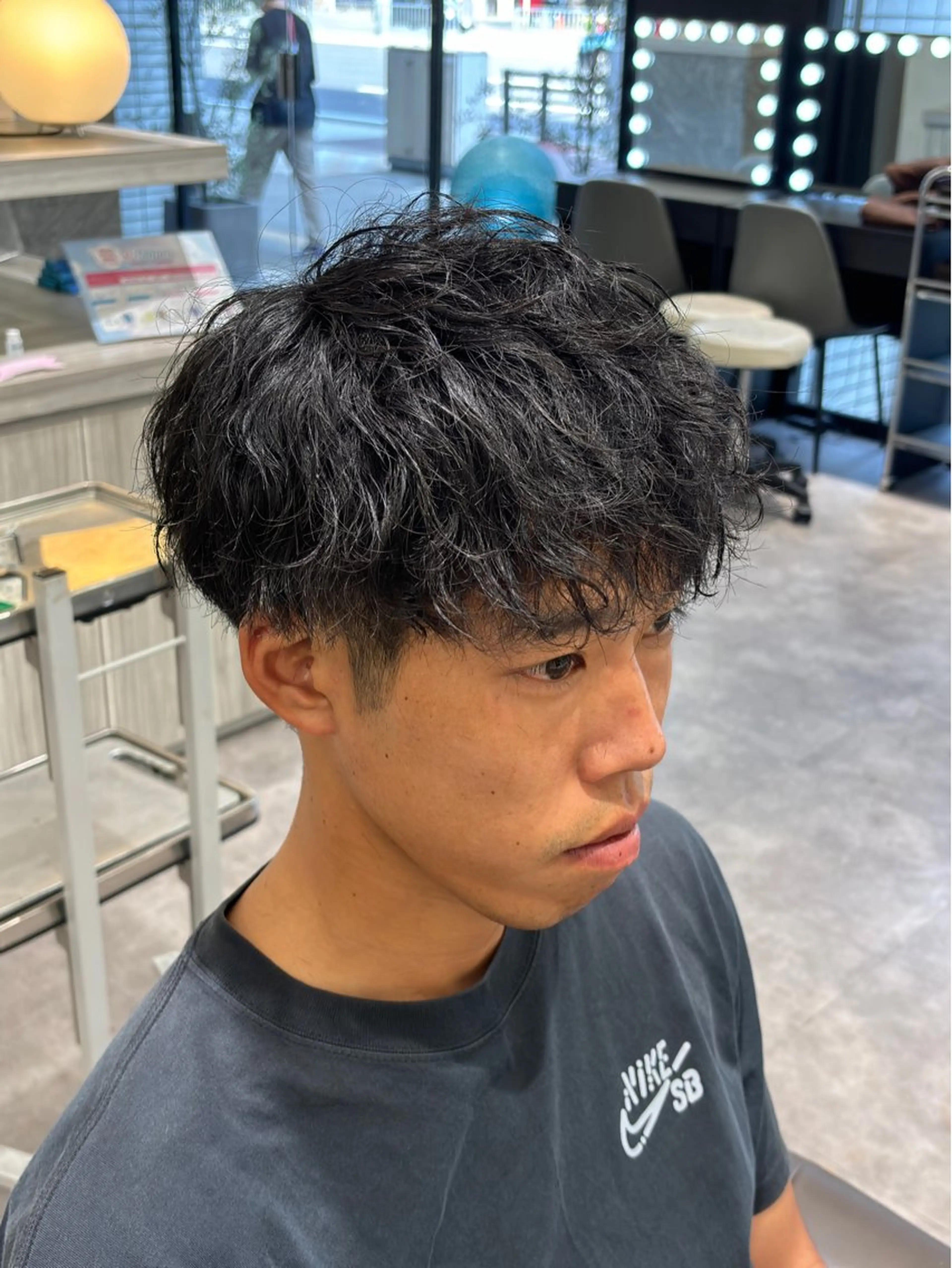 メンズ カット パーマ 鈴木 颯のヘアスタイル