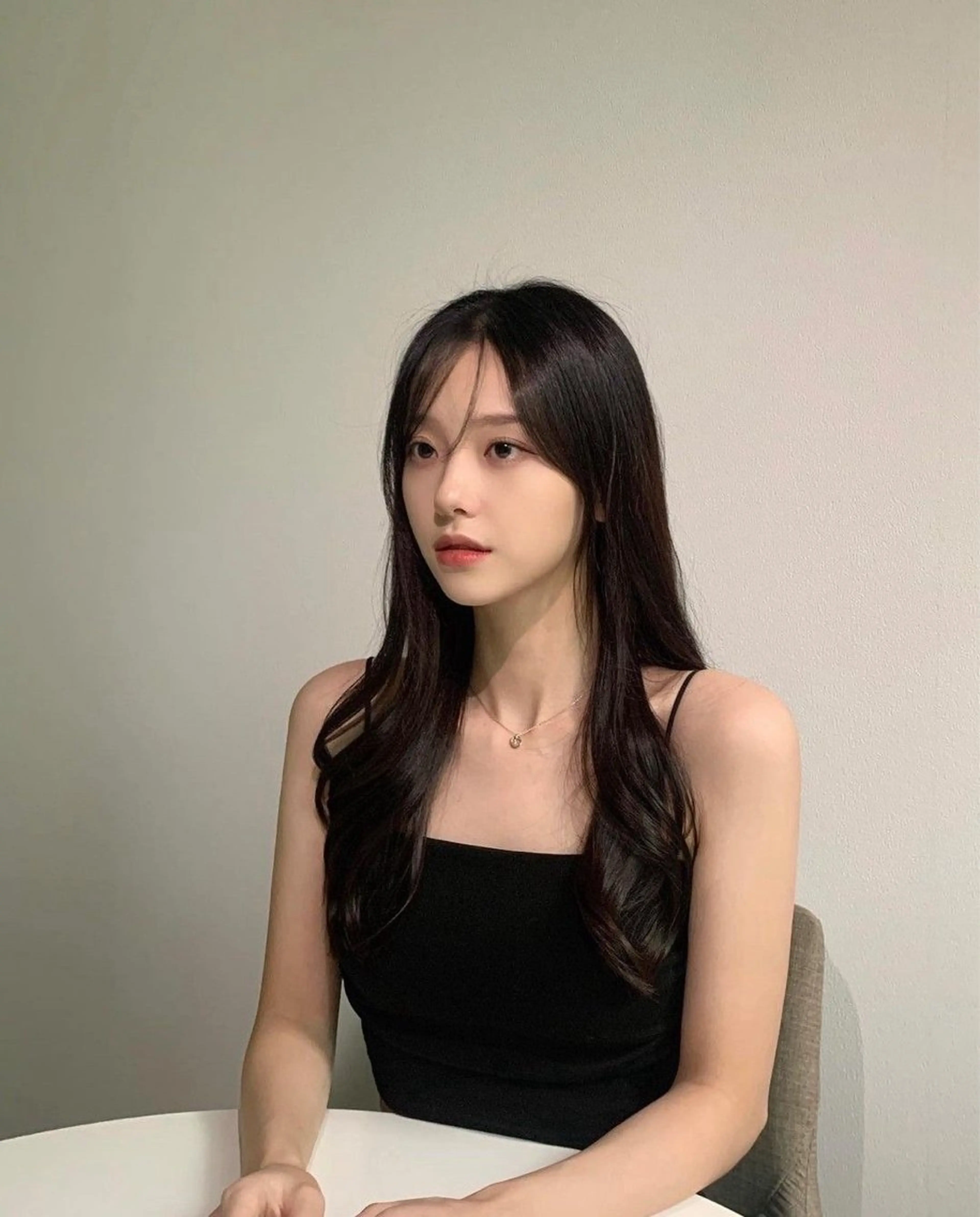 ロング カラー カット ヘアカラー トリートメント 莉乃/縮毛矯正/髪質 改善/艶カラーのヘアスタイル