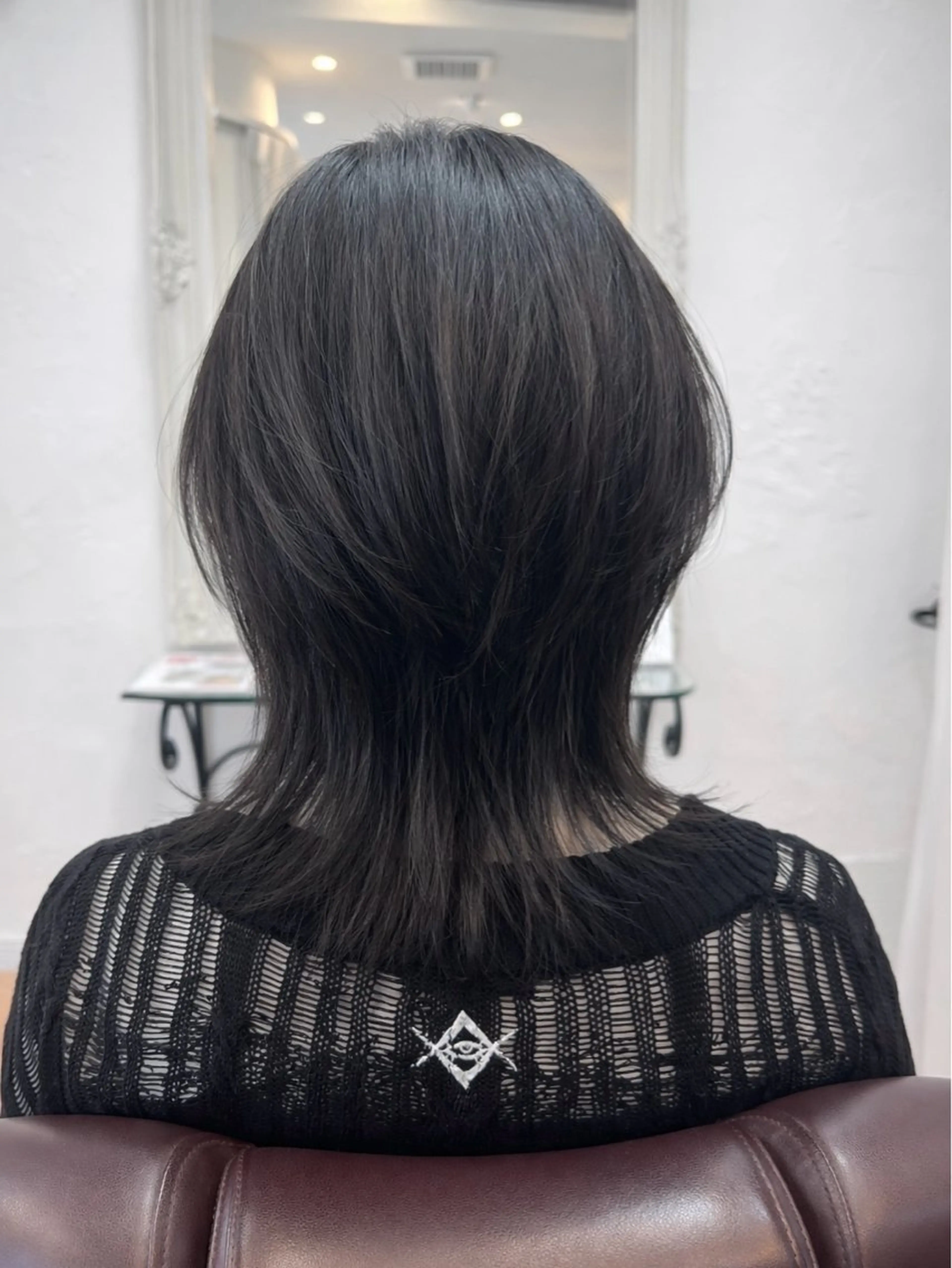 ミディアム レイヤーカット ウルフカット ウルフレイヤー 中原由貴 /WILLOW京橋のヘアスタイル