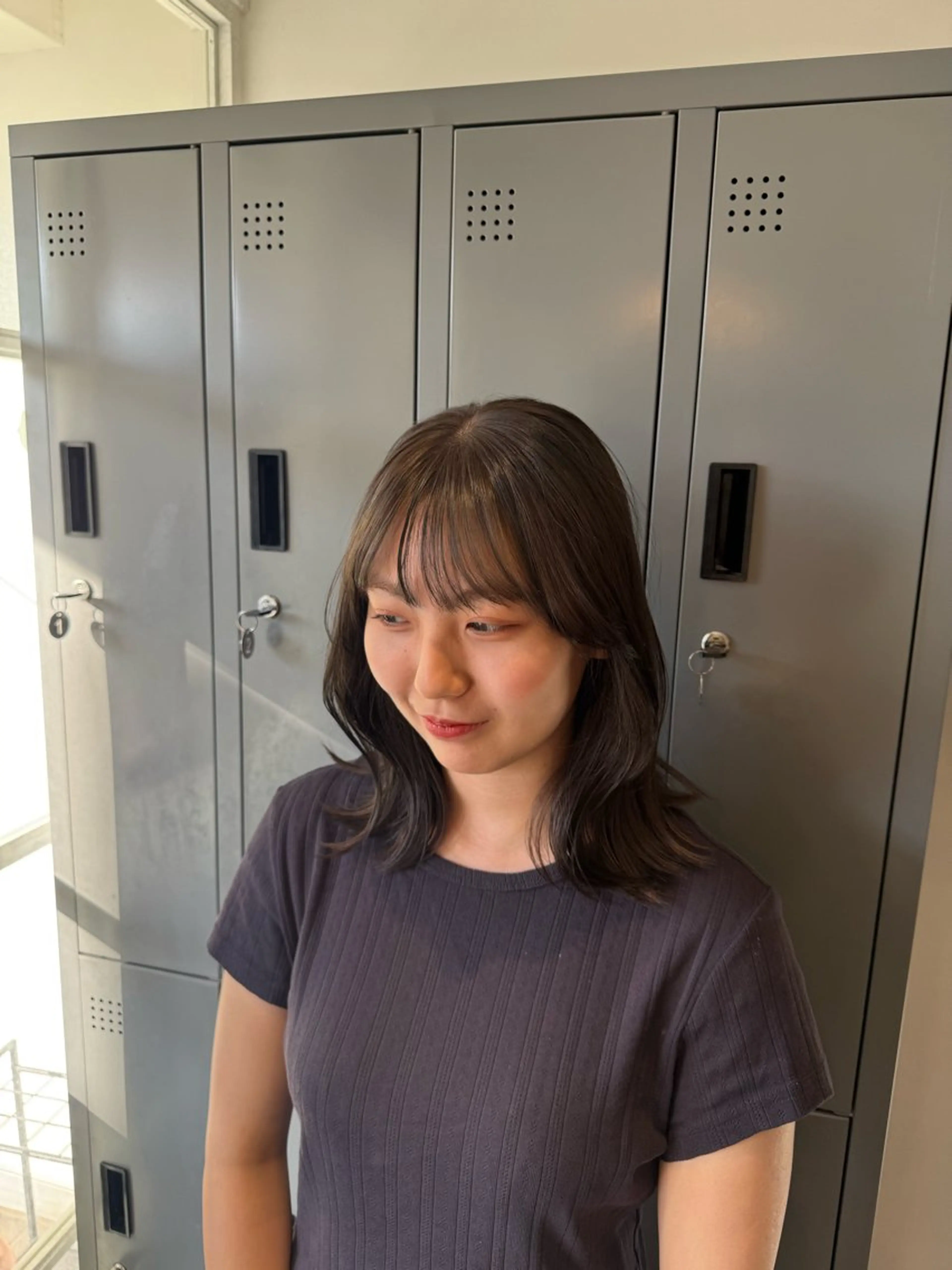 ミディアム ヘアカラー トリートメント かとう きりん🎀🪽のヘアスタイル