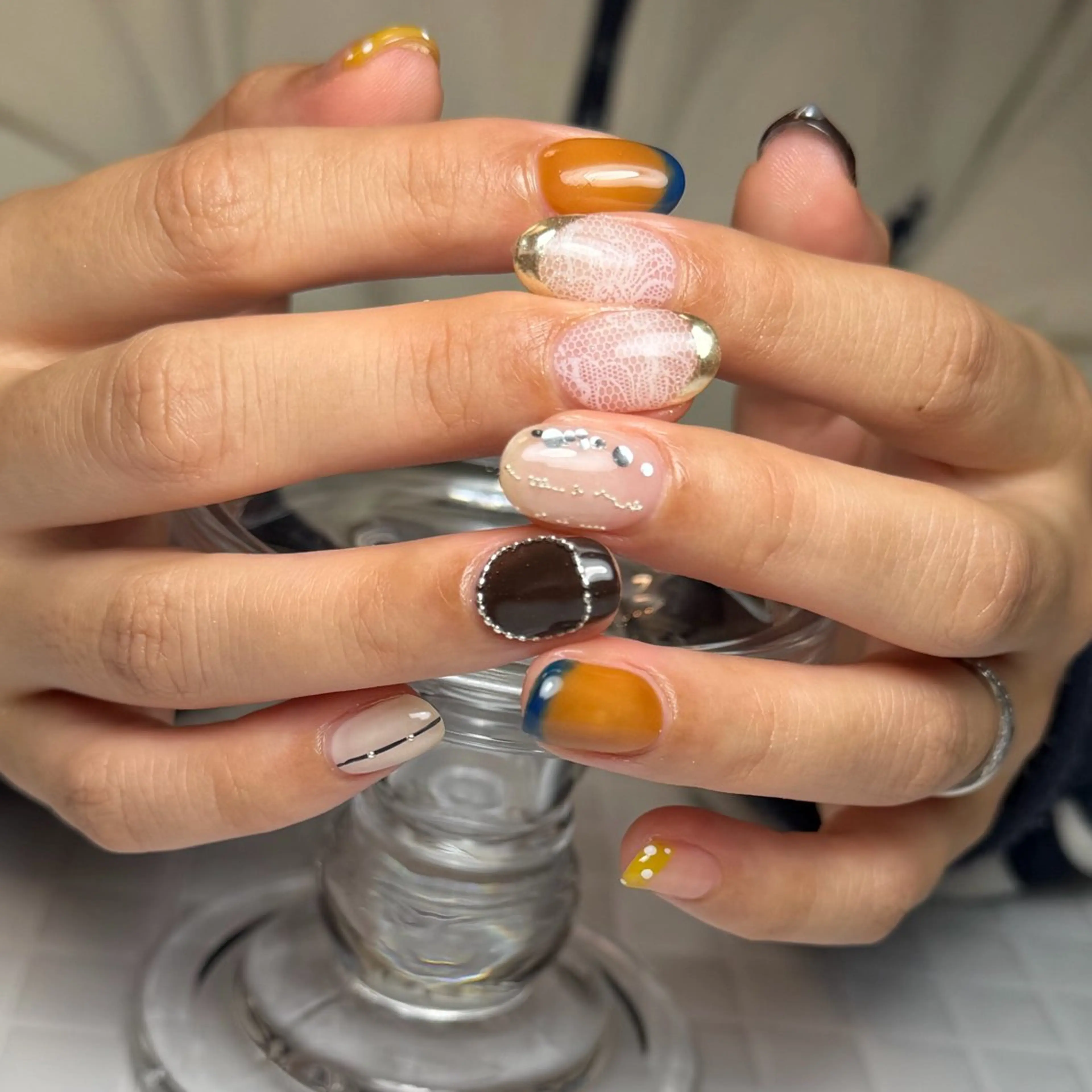 ネイル 持ち込み ニュアンスネイル シンプルネイル 春ネイル 藤崎歩美 /自宅サロンのネイルデザイン