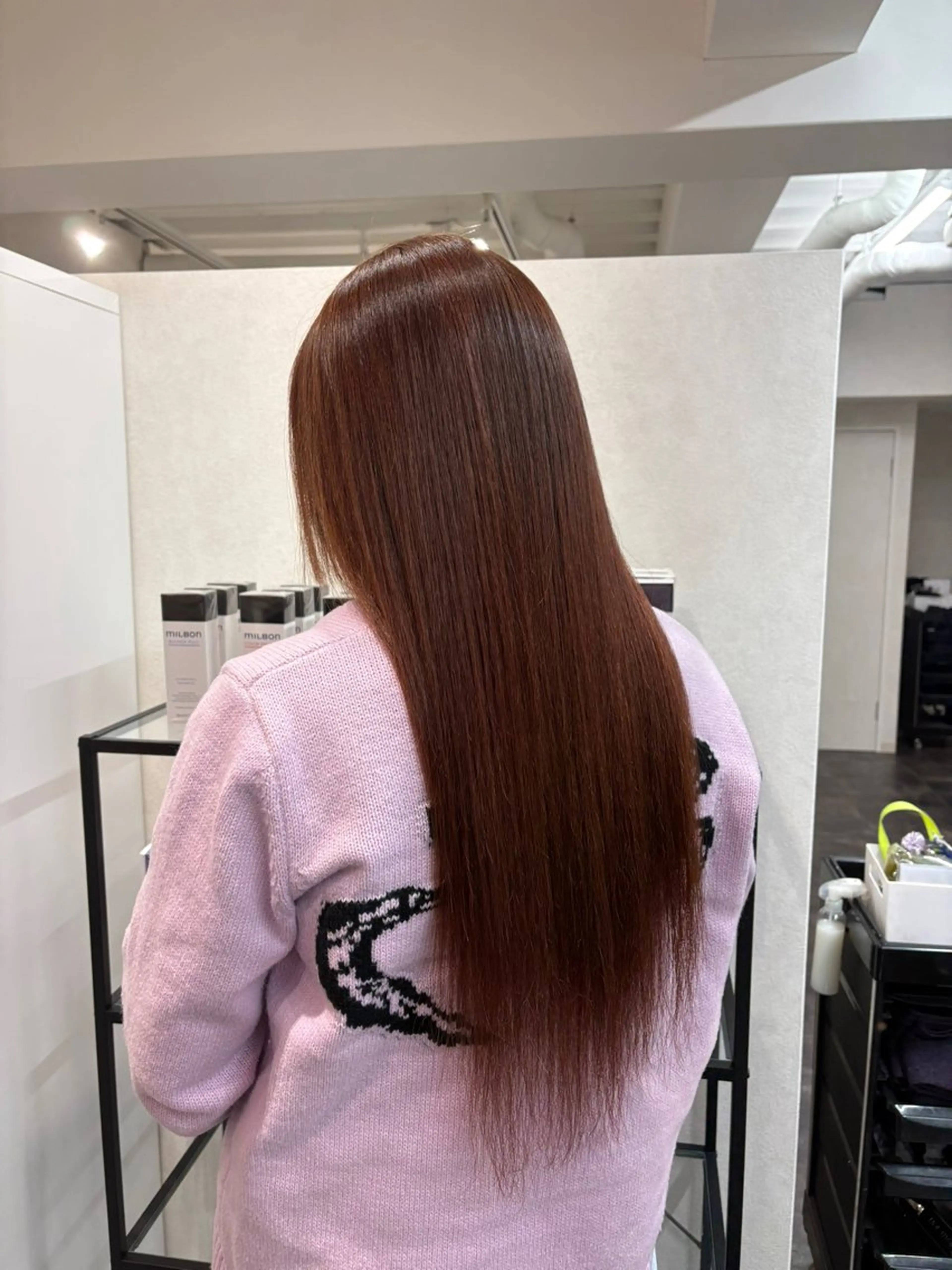 ロング 縮毛矯正 haku【津久野店】 ERIKAのヘアスタイル
