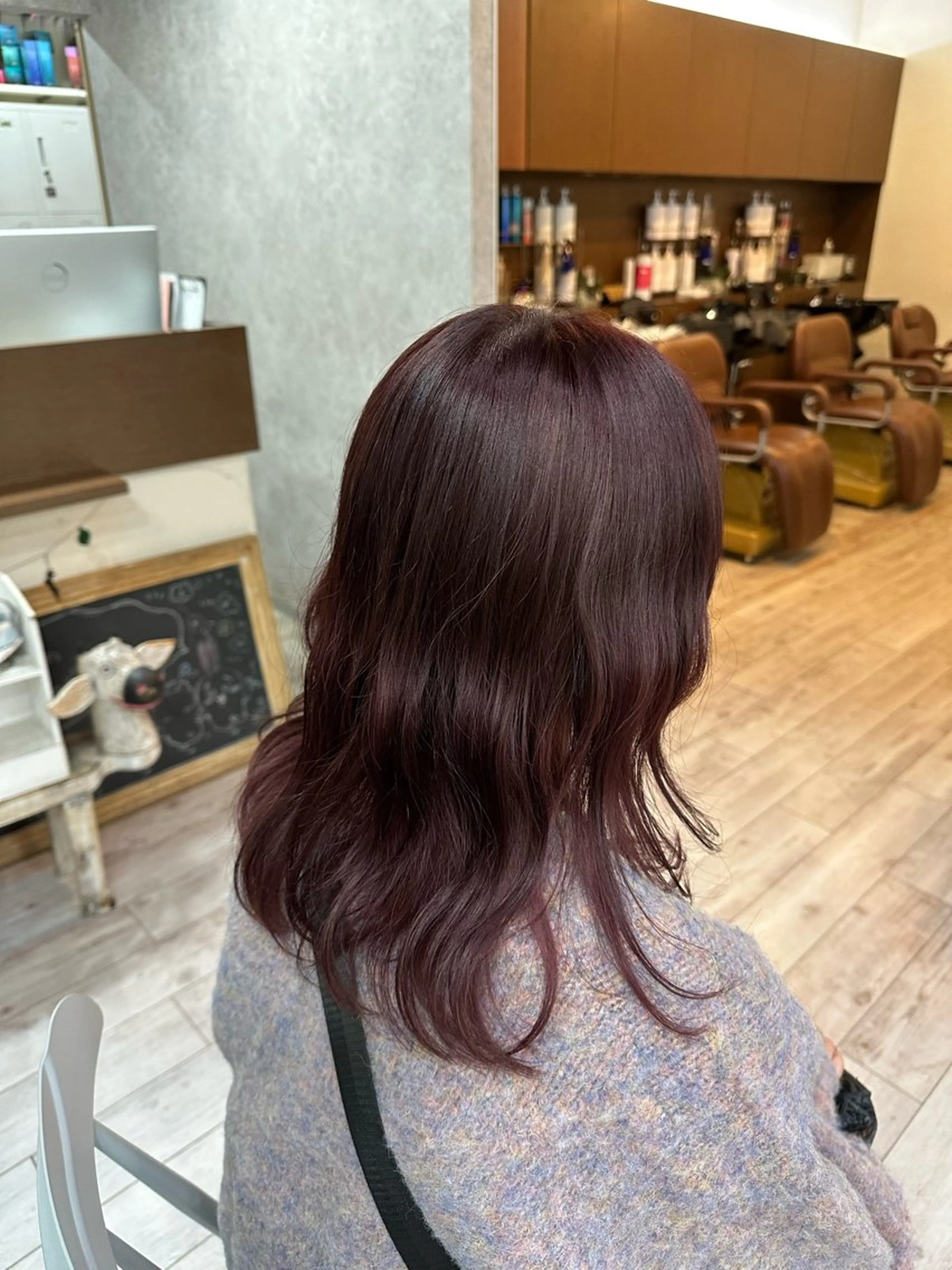 ミディアム カラー カット ヘアカラー トリートメント なぎは/似合わせ・ ナチュラルカラーのヘアスタイル