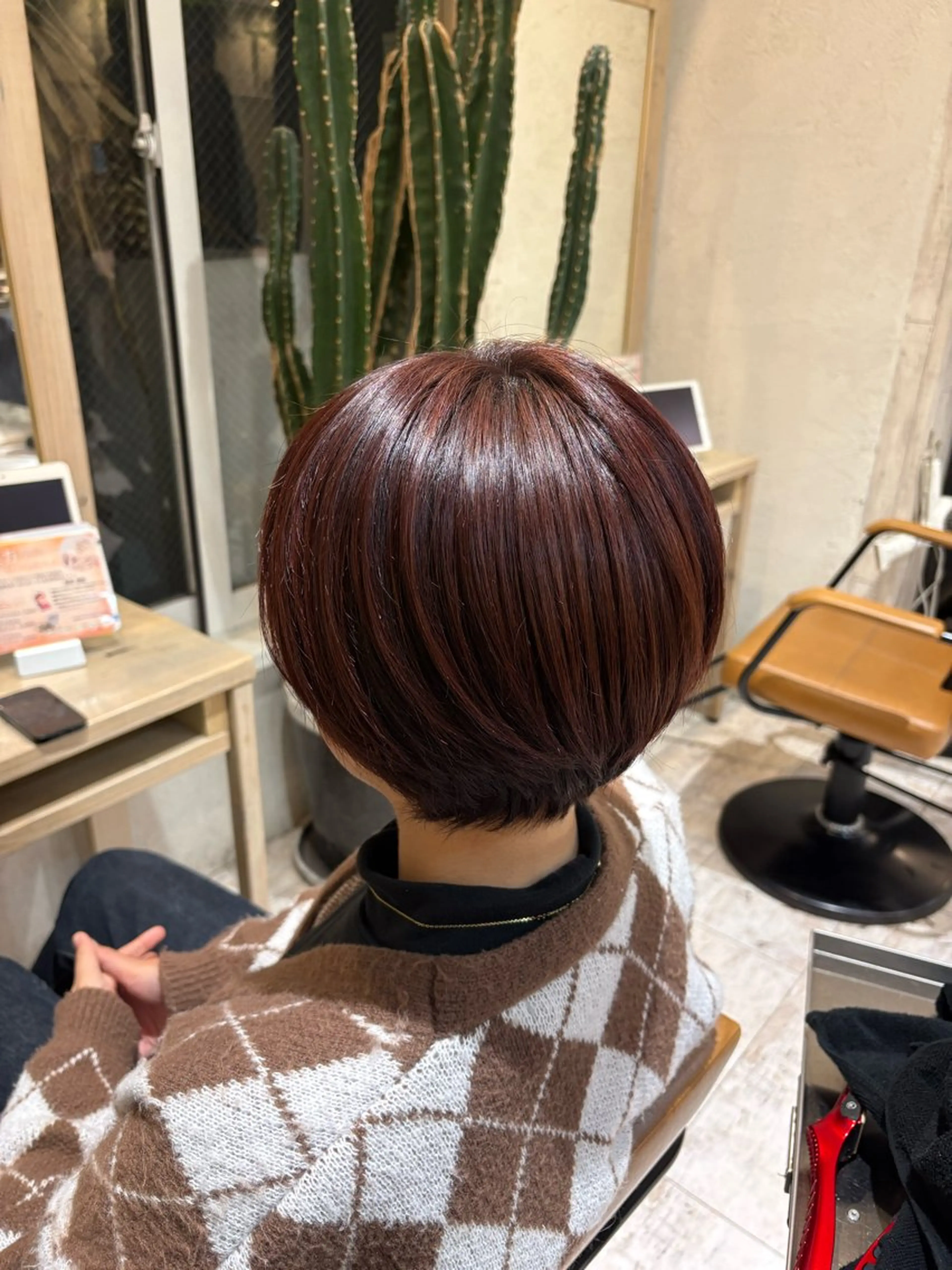 カラー レッドカラー ヘアカラー RIYU 🫧のヘアスタイル