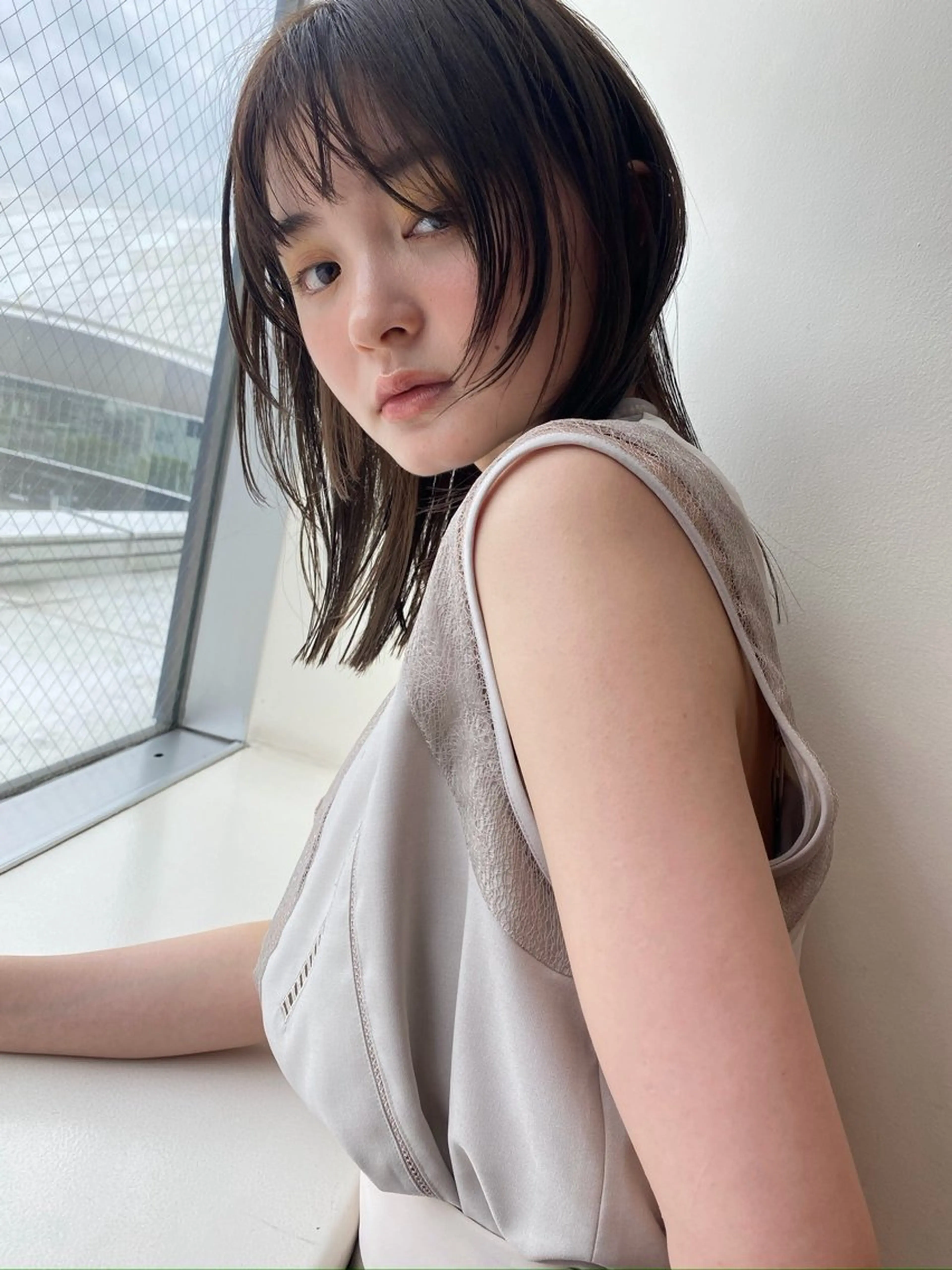 ミディアム カット ヘアカラー 透明感カラー/似合わ せカット/大島実加永のヘアスタイル