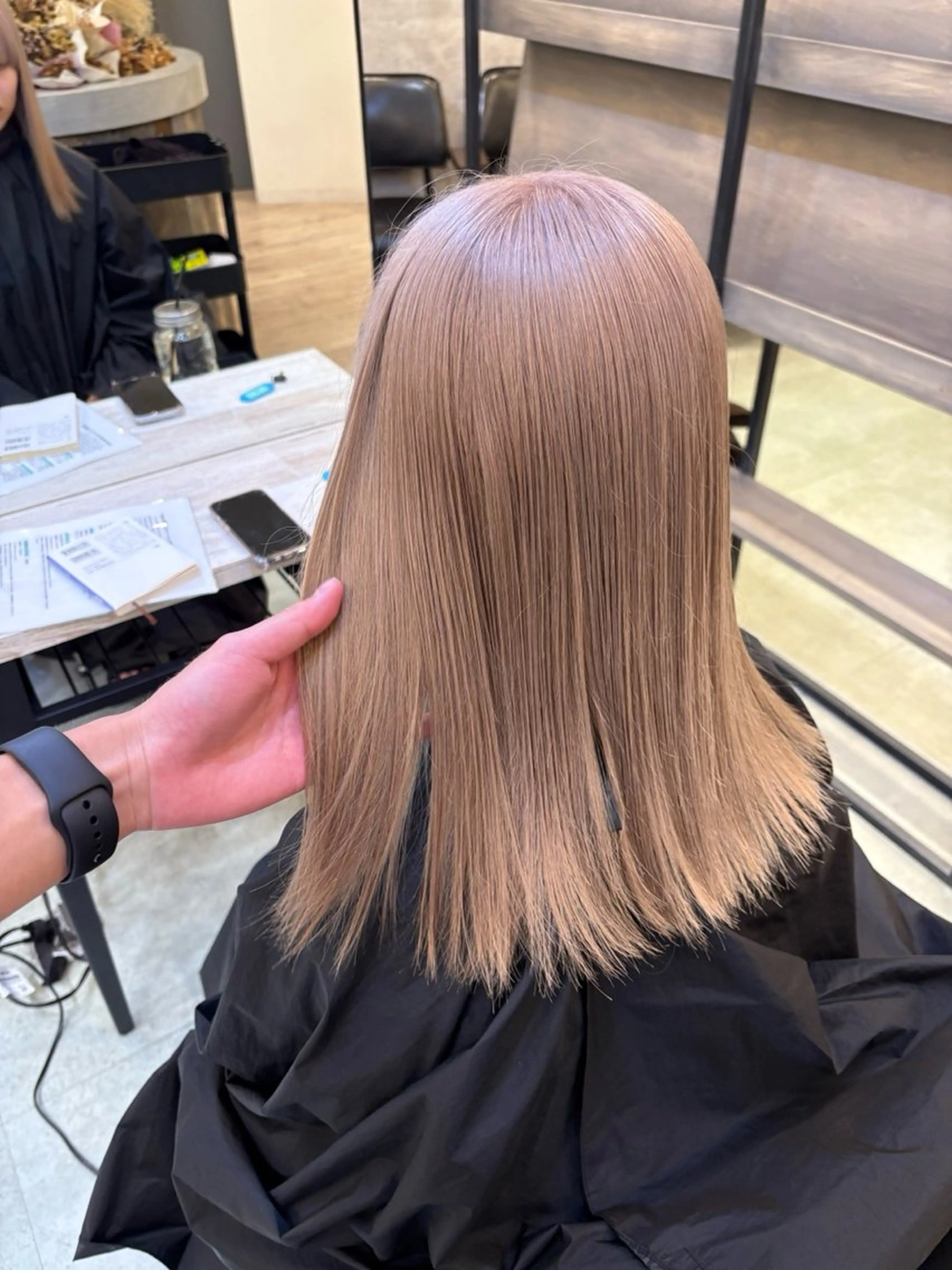 ミディアム カラー ブリーチ ヘアカラー ケアブリーチ🌟 ♢WATARU♢のヘアスタイル