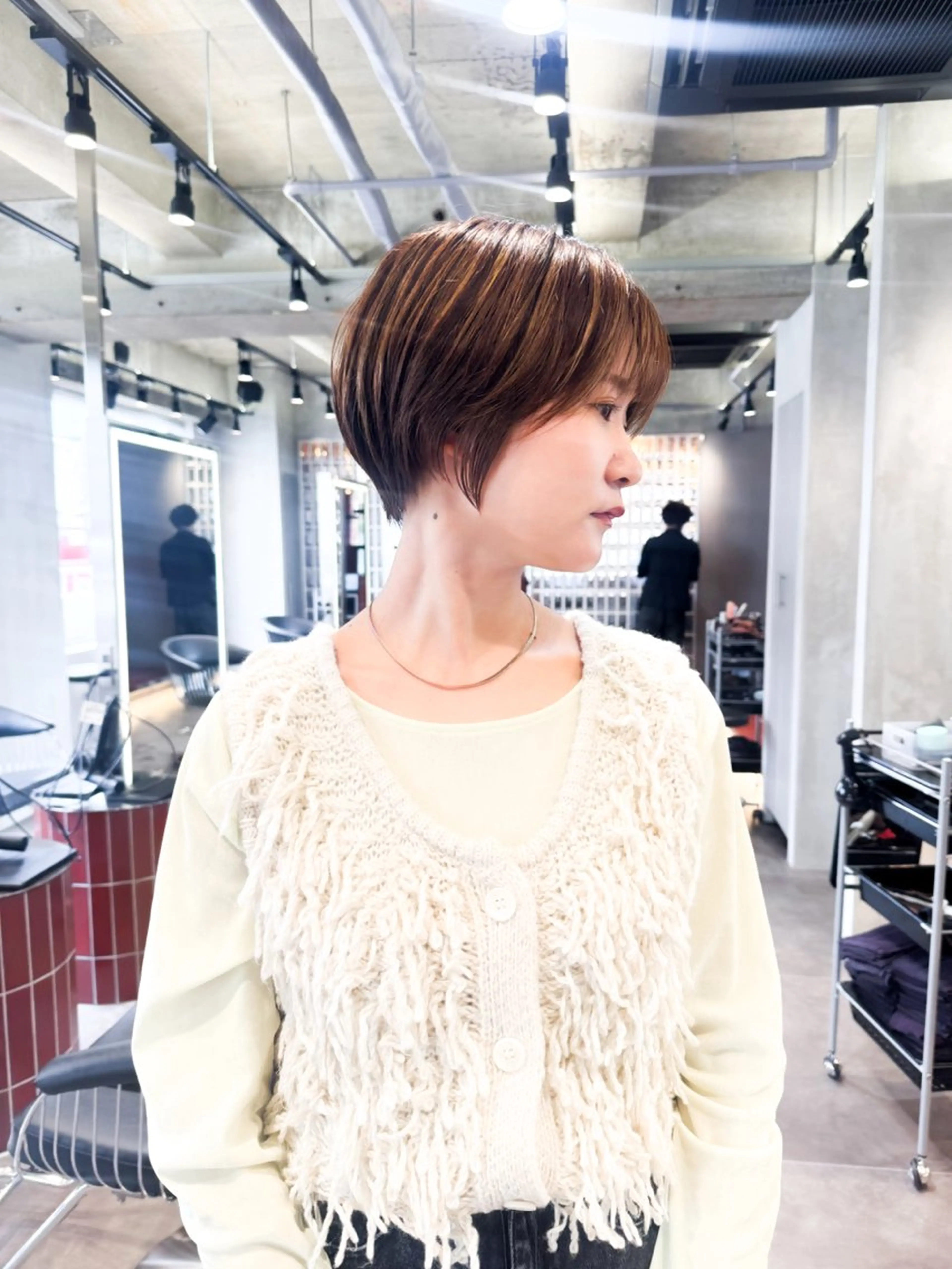 ショート カラー ショートボブ ボブ 髪質改善 似合わせカット ショートヘア カット ヘアカラー トリートメント ヘアセット 360°キレイな ショートカットのヘアスタイル