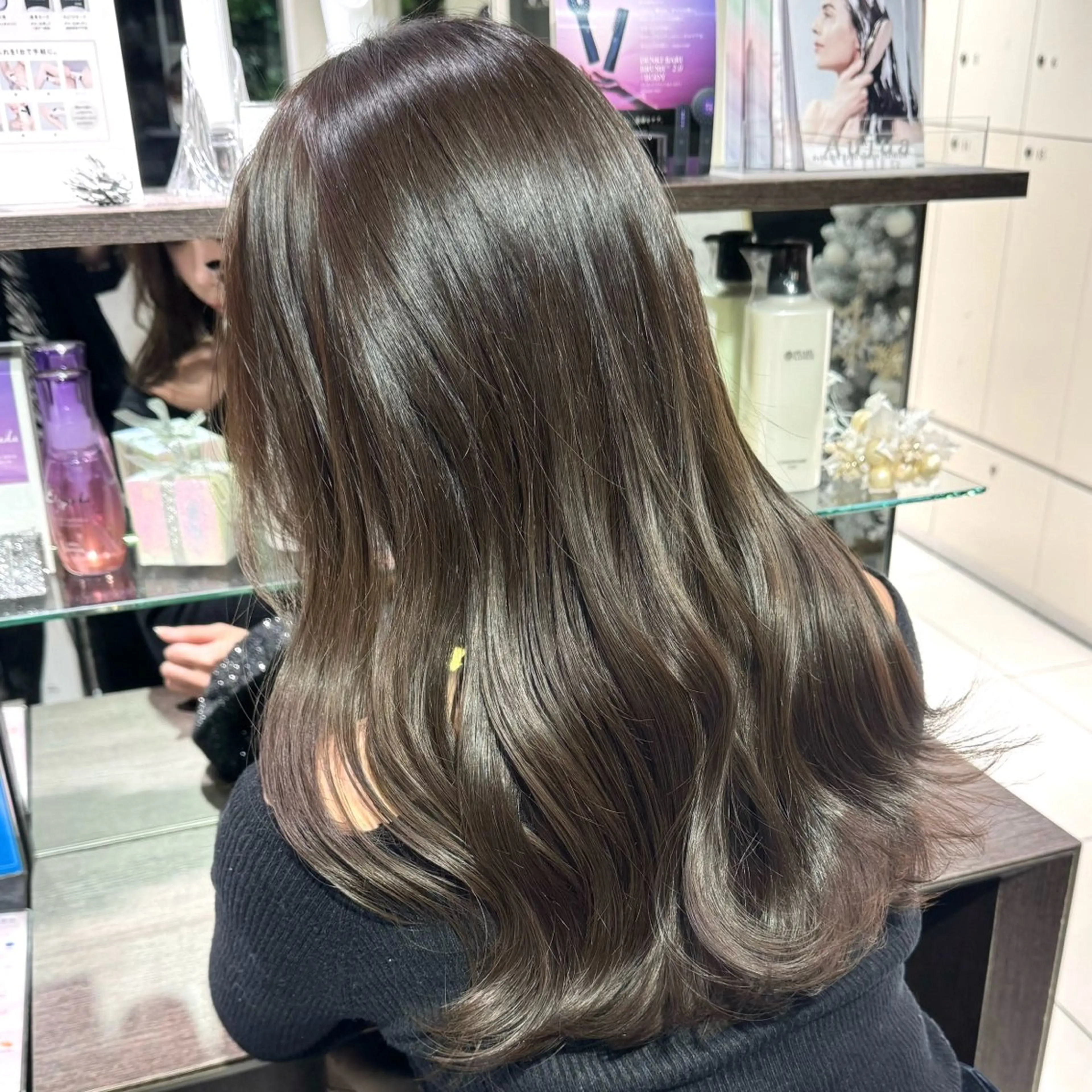 ロング カラー ヘアアレンジ ヘアカラー ブリーチなしカラー /新百合ヶ丘/安形翔のヘアスタイル
