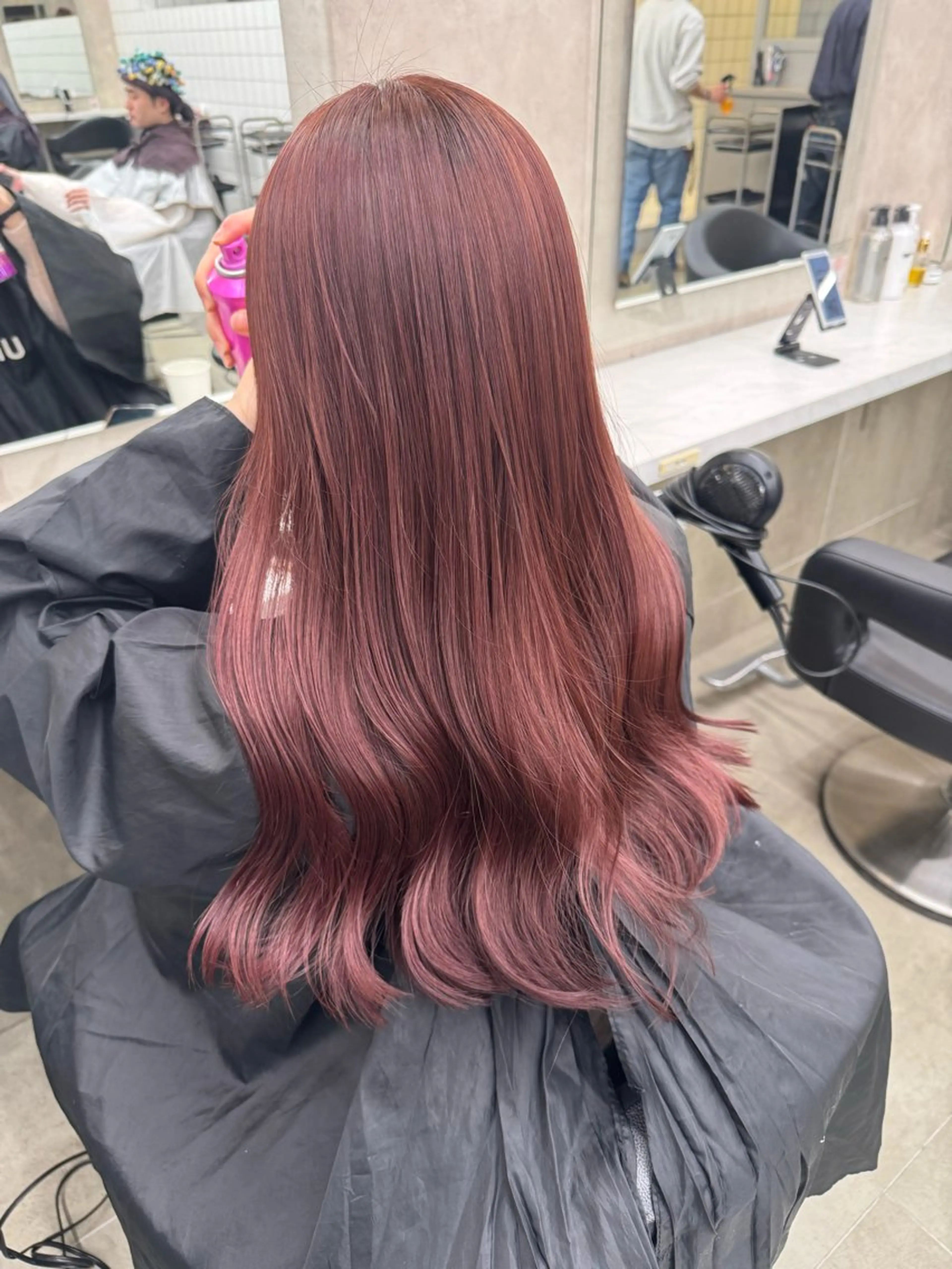 ロング カラー パーマ ヘアアレンジ メンズ キッズ 韓国系🇰🇷🩶 艶暗髪/MEIのヘアスタイル