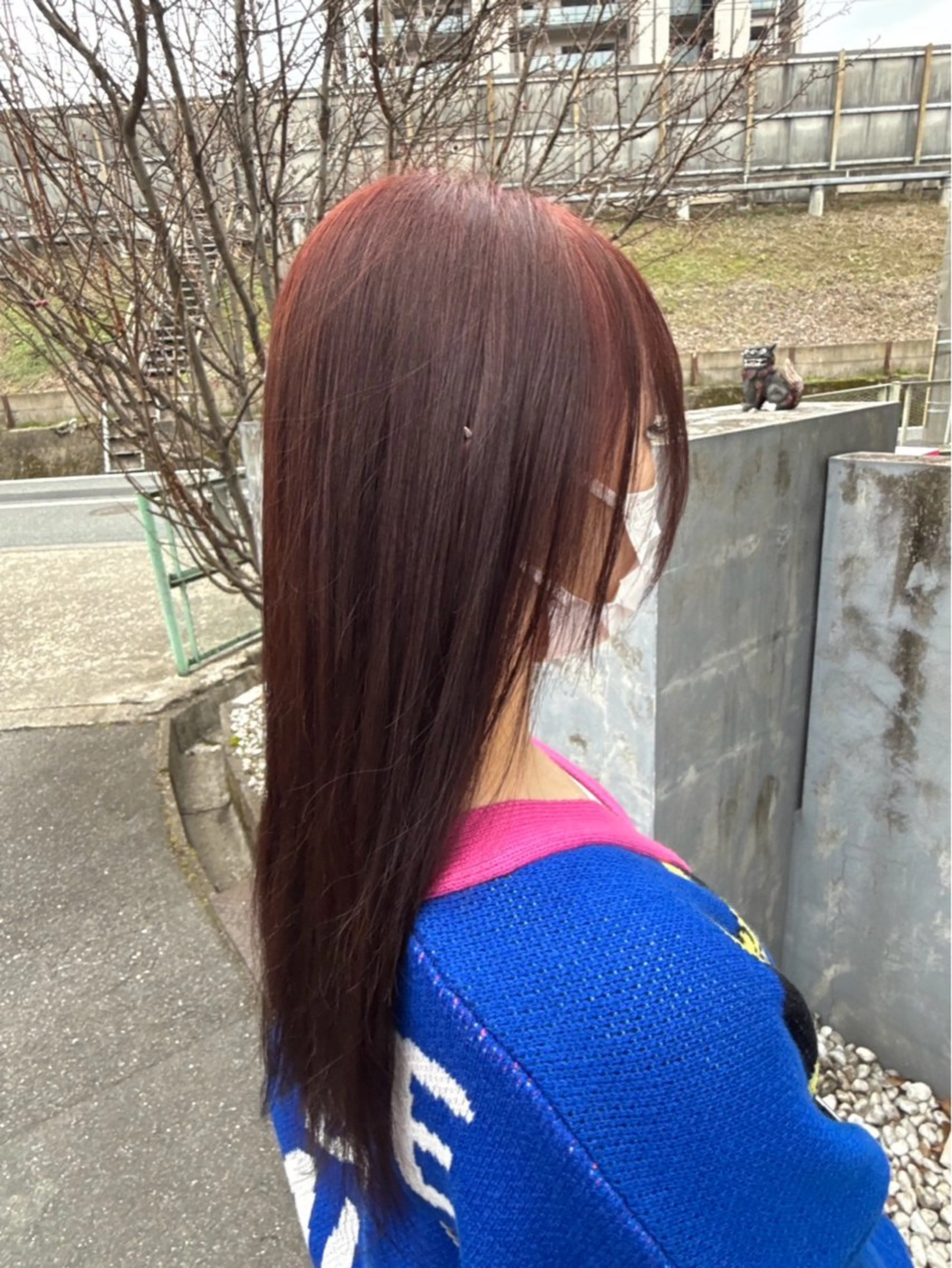 ロング カラー ヘアカラー 足立 芹音のヘアスタイル