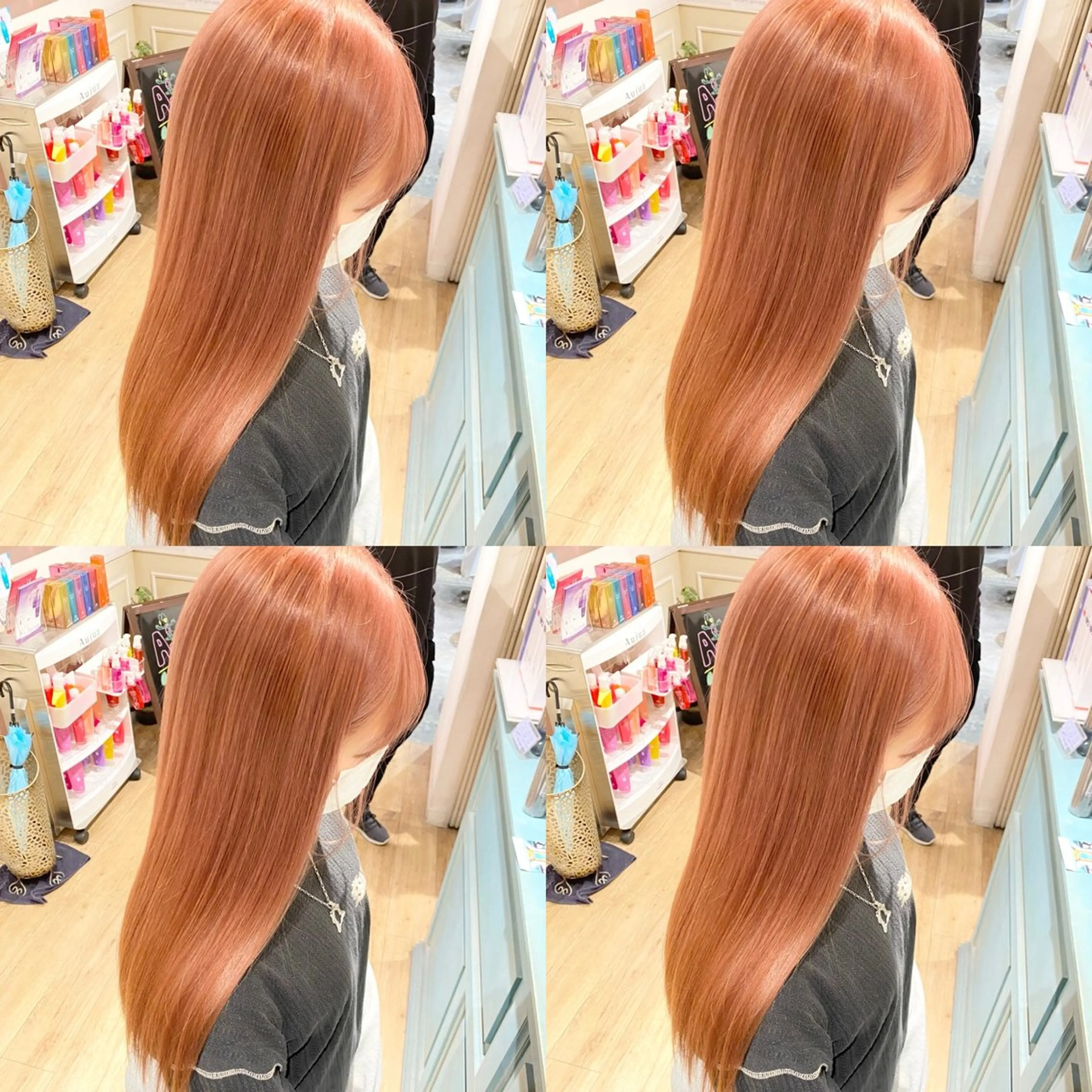 ロング カラー ベージュカラー オレンジ オレンジベージュ 髪質改善 カット ヘアカラー トリートメント 店長✨髪質改善✖️ 透明感カラー／純大のヘアスタイル