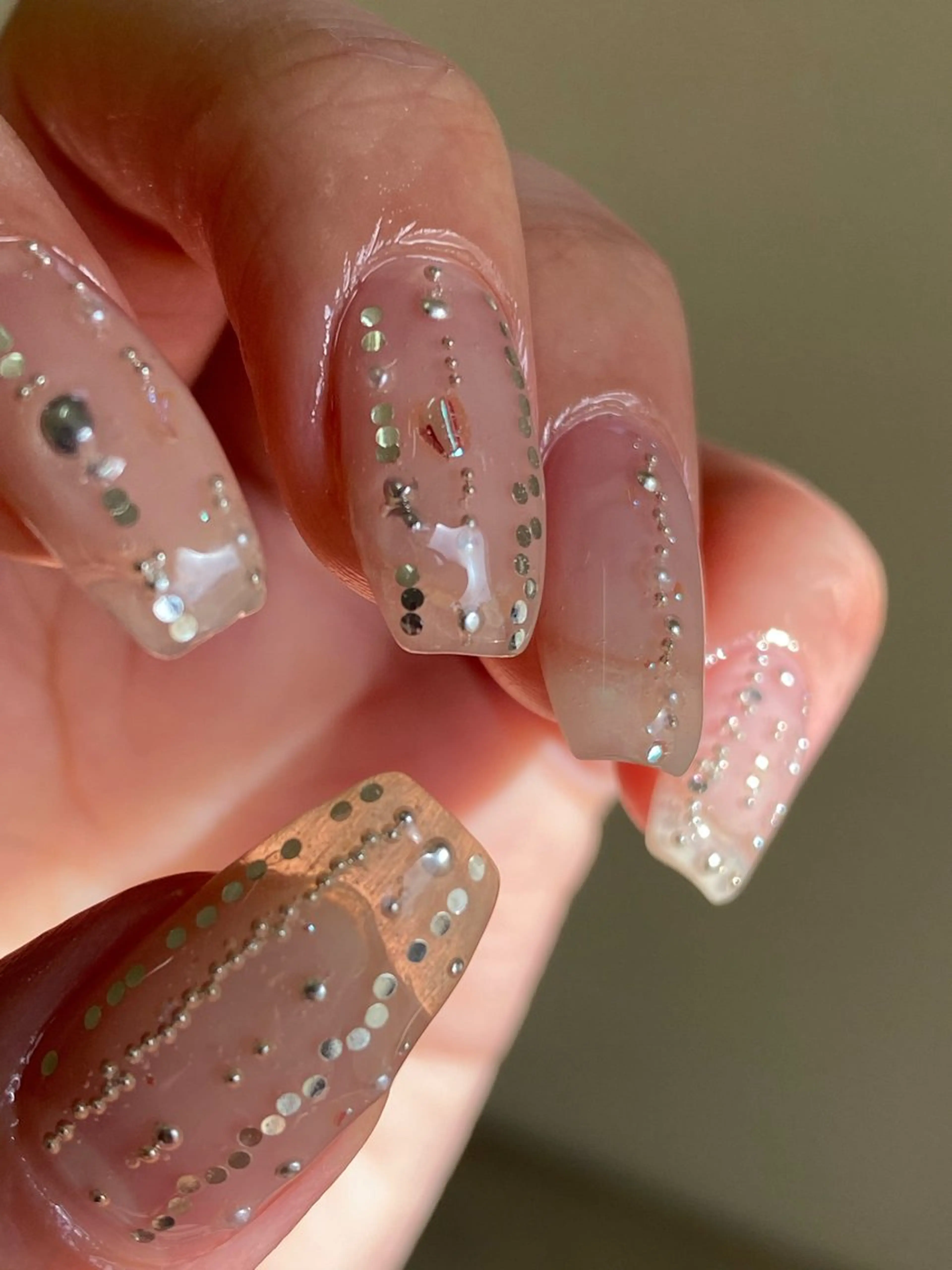 ネイル 成人式 フラッシュネイル フレンチネイル ジェルネイル 卒業式 ハンドネイル 草加ニュアンスネイル 🌚hersのネイルデザイン