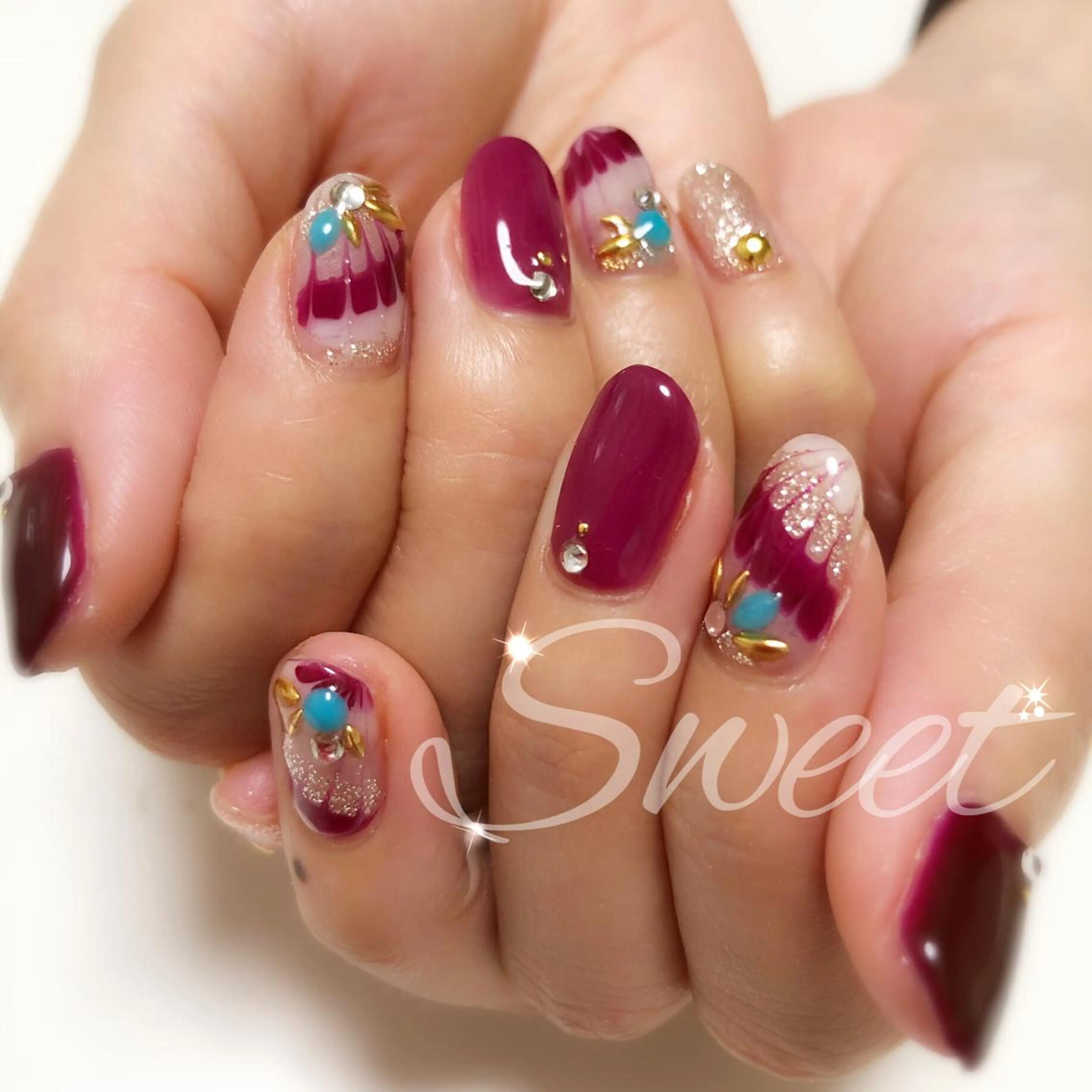 ネイル ハンドネイル sweet 仲野陽子のネイルデザイン