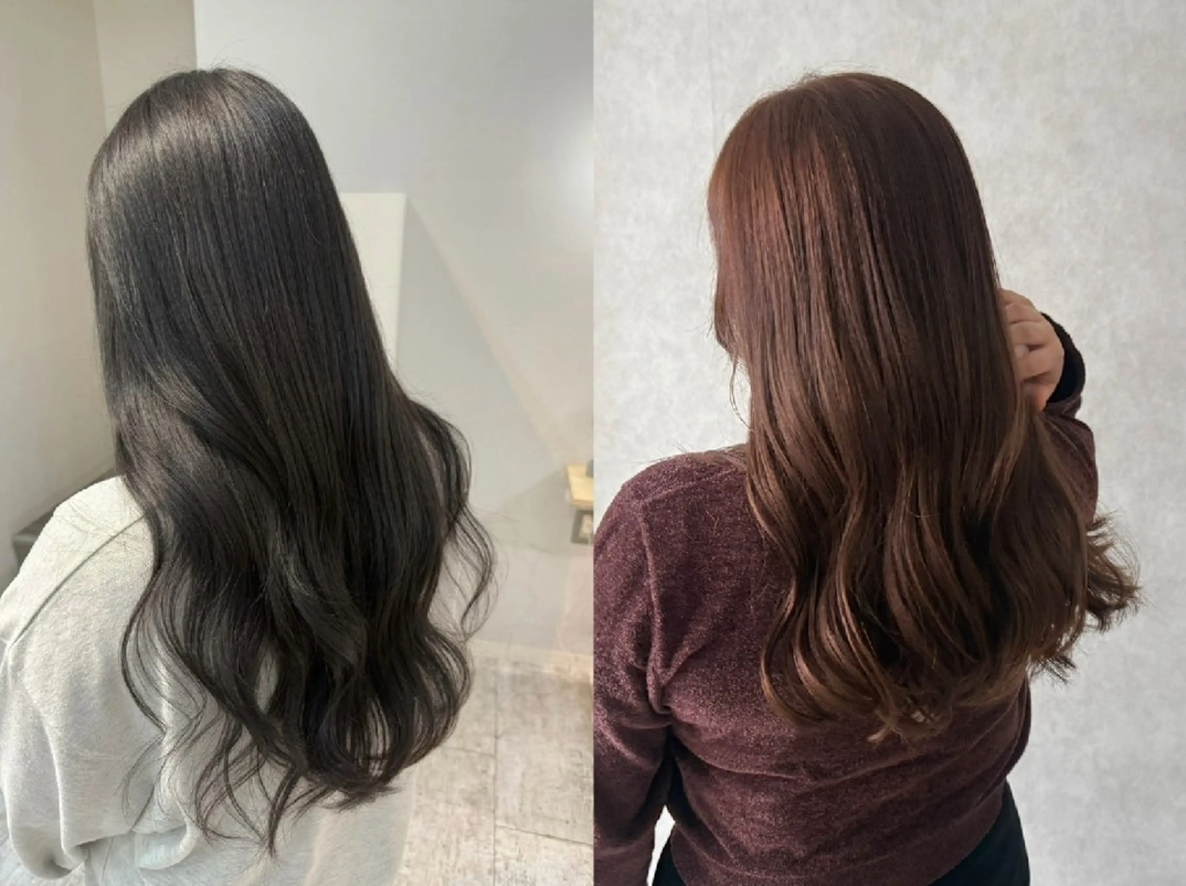 ロング ヘアカラー トリートメント piLLon 心斎橋のヘアスタイル