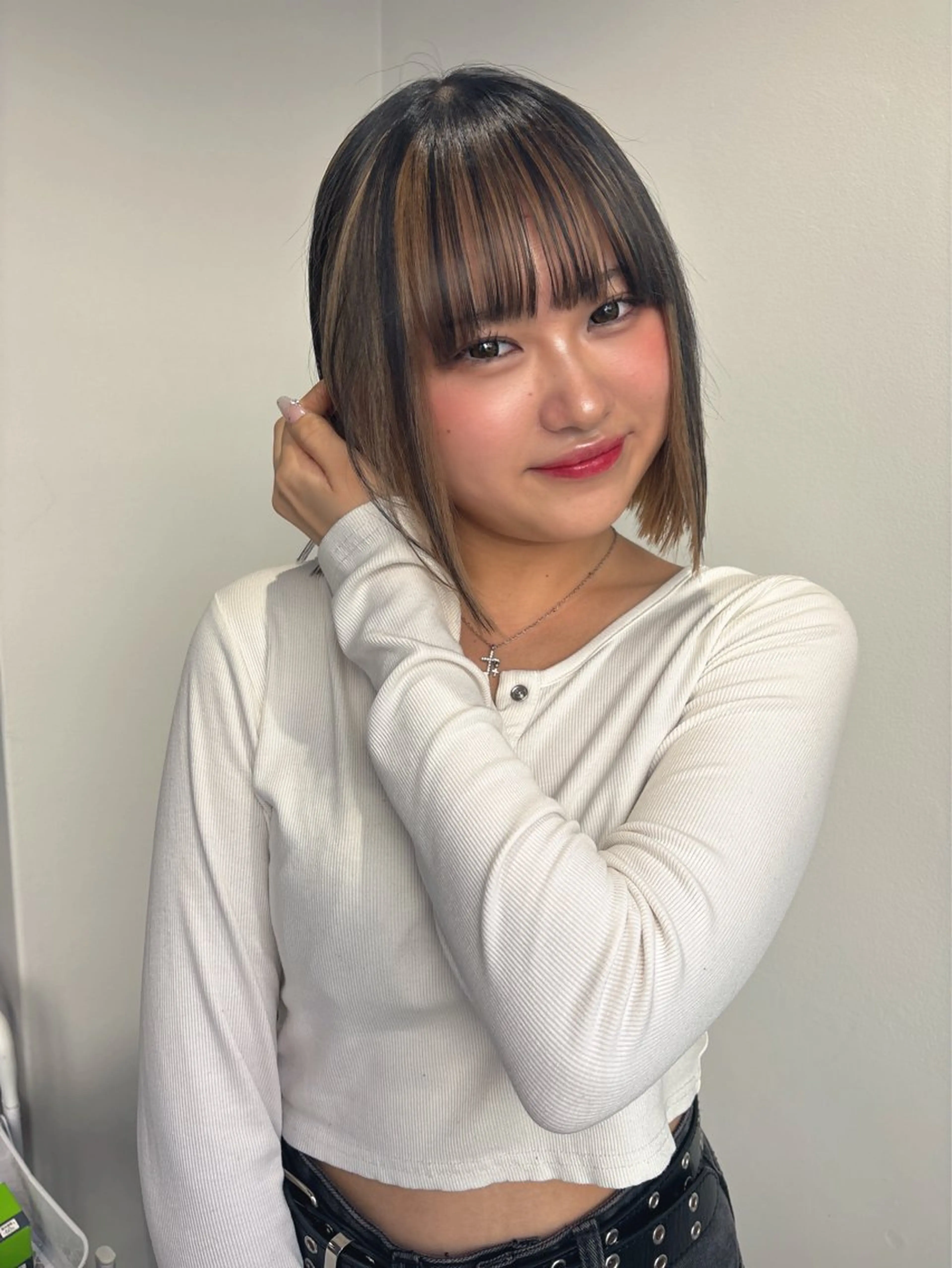 ショート カラー ヘアカラー トリートメント うる艶カラー/ハイト ーン🎀hina🎀のヘアスタイル