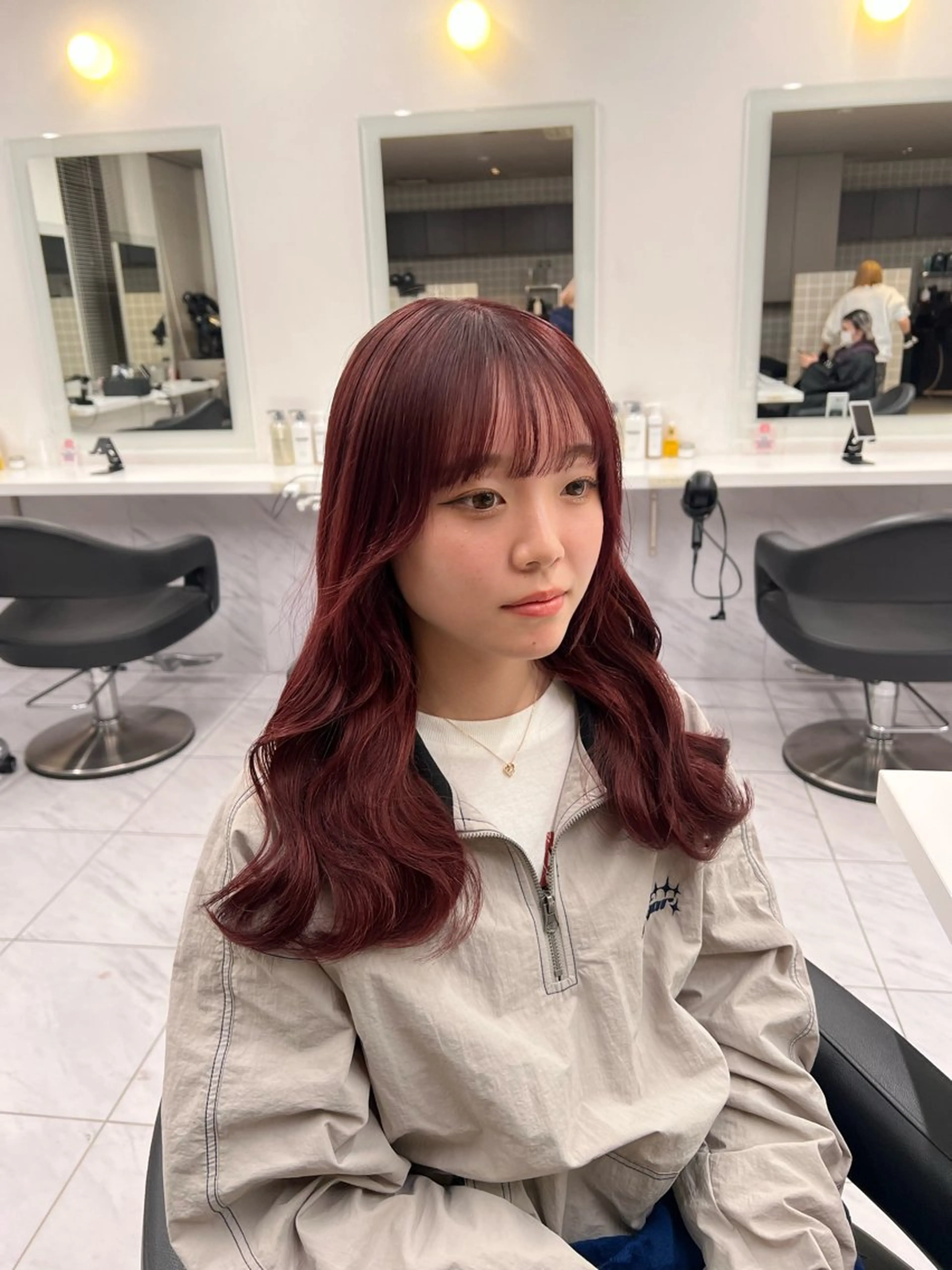 セミロング カラー 💖札幌カラー 指名No.1💖玲奈のヘアスタイル