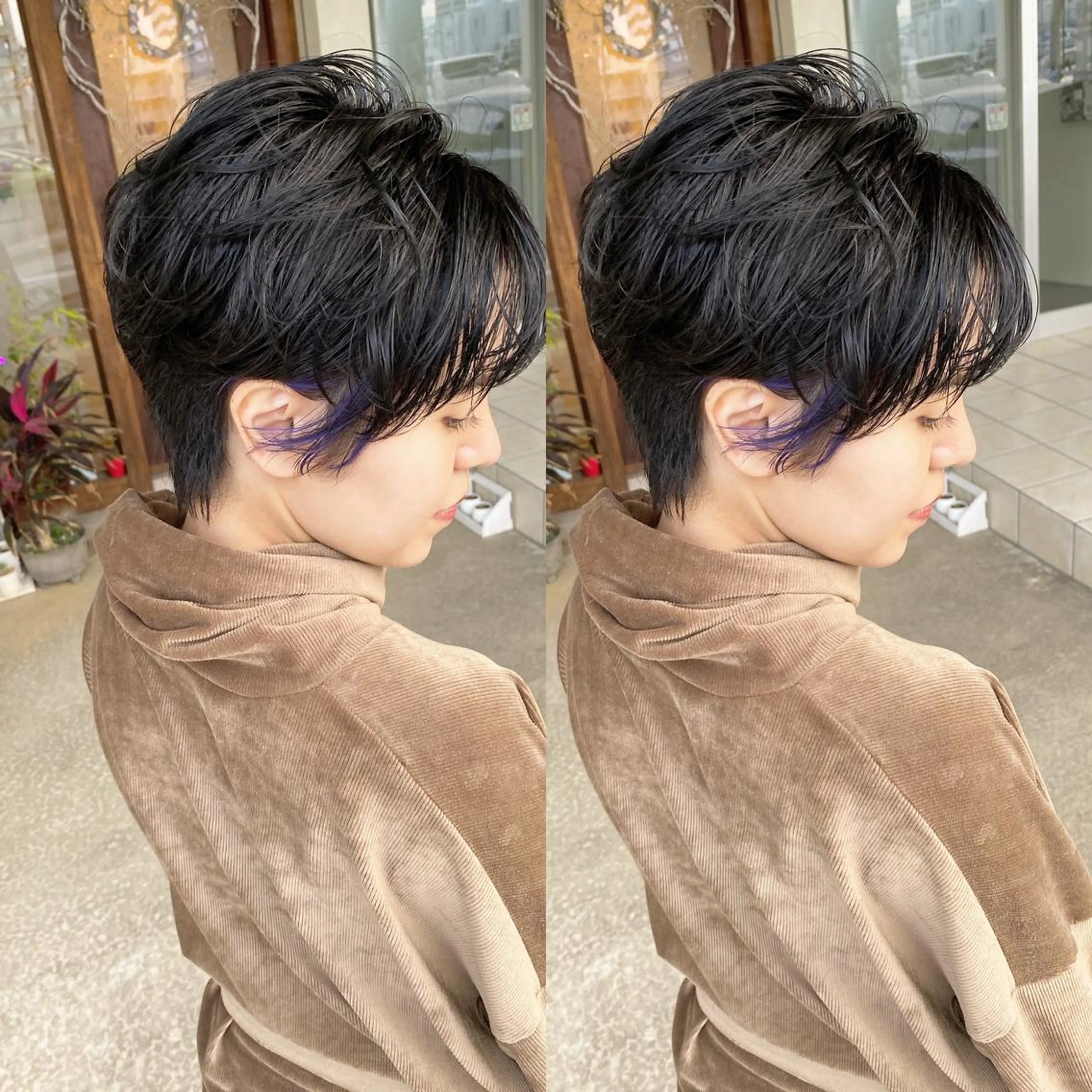 ショート カラー カット ヘアカラー grand juteのヘアスタイル