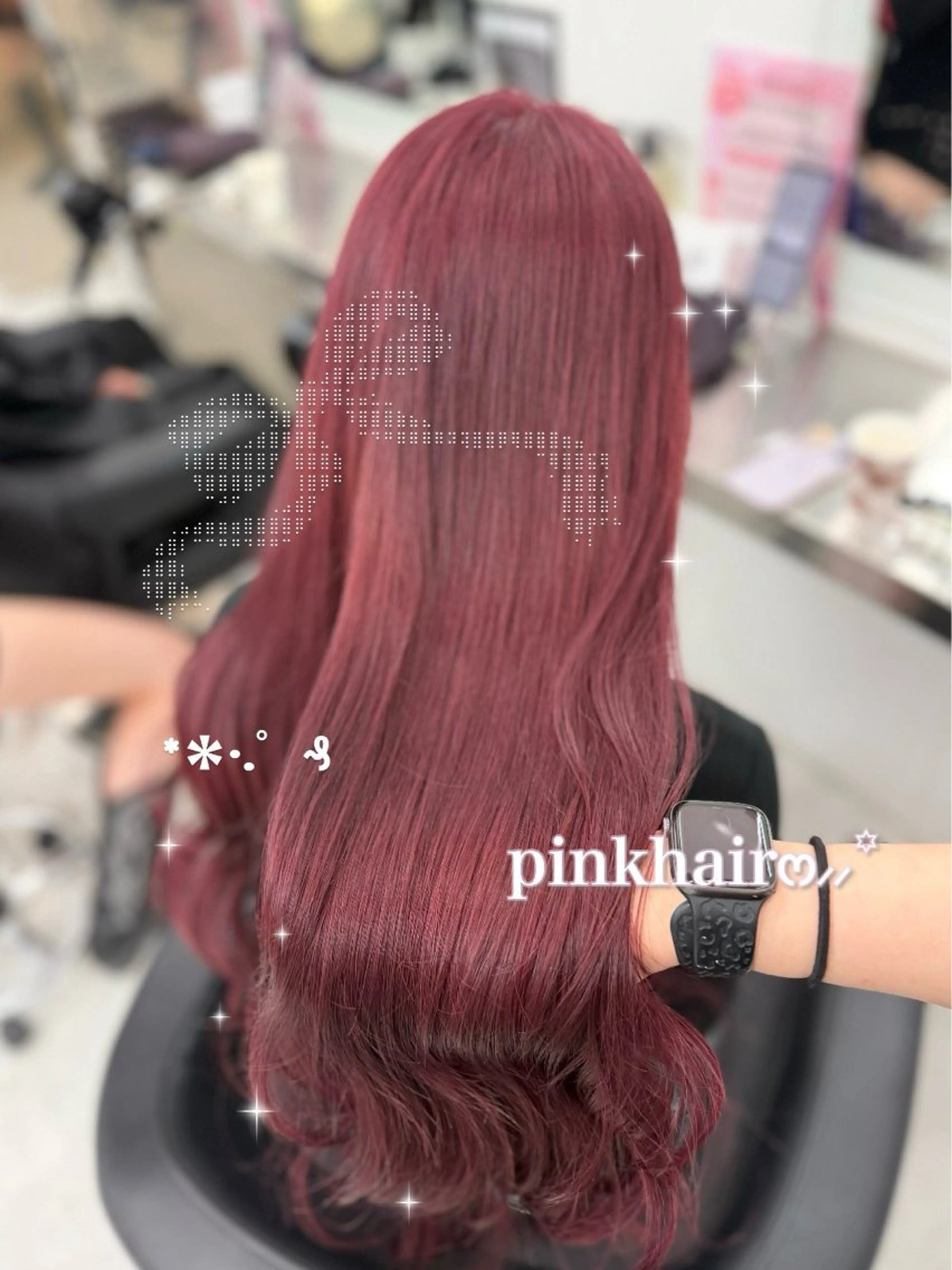 ロング ♡暖色ガーリー/ ピンク/かえで♡のヘアスタイル