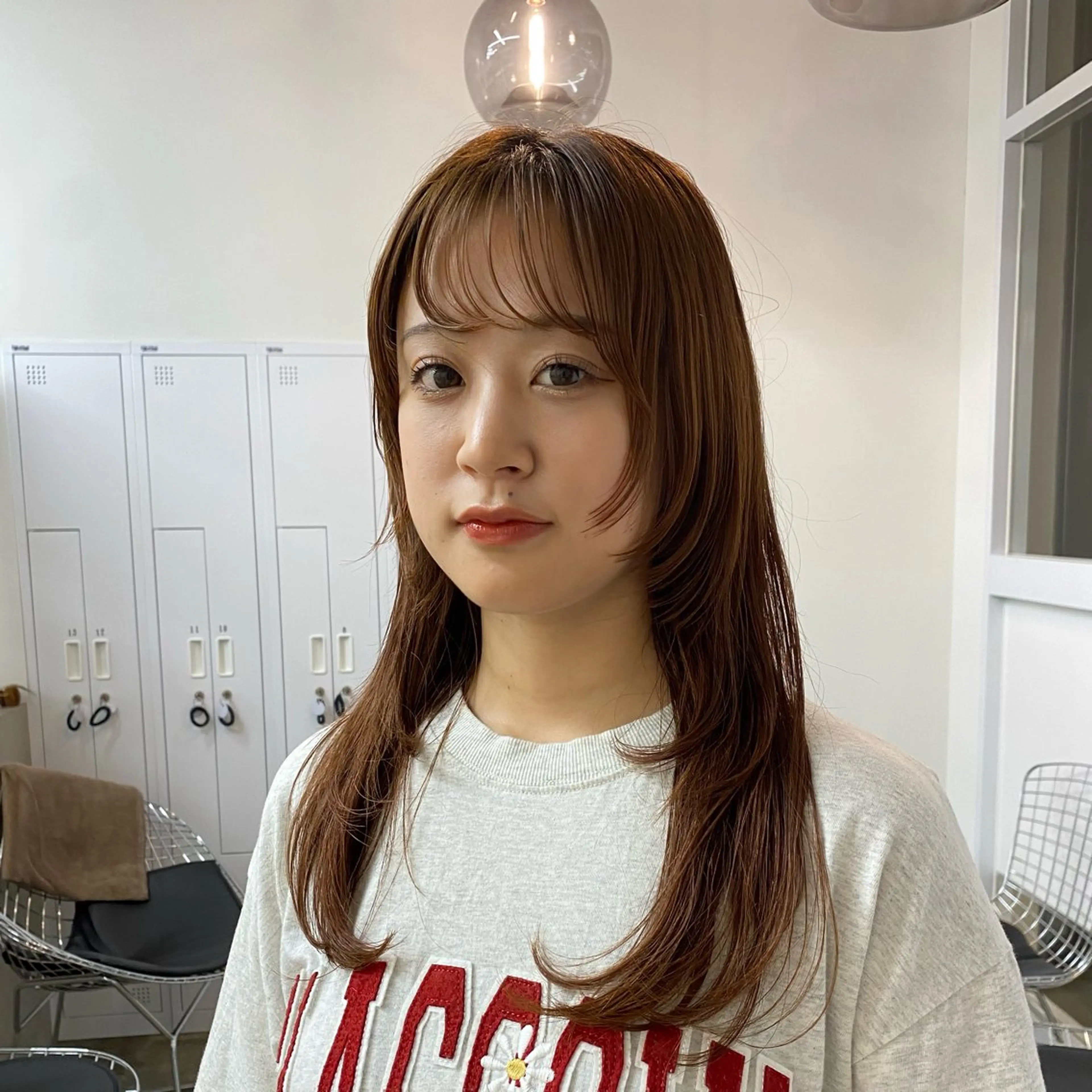 ロング カラー 川角 しなのヘアスタイル