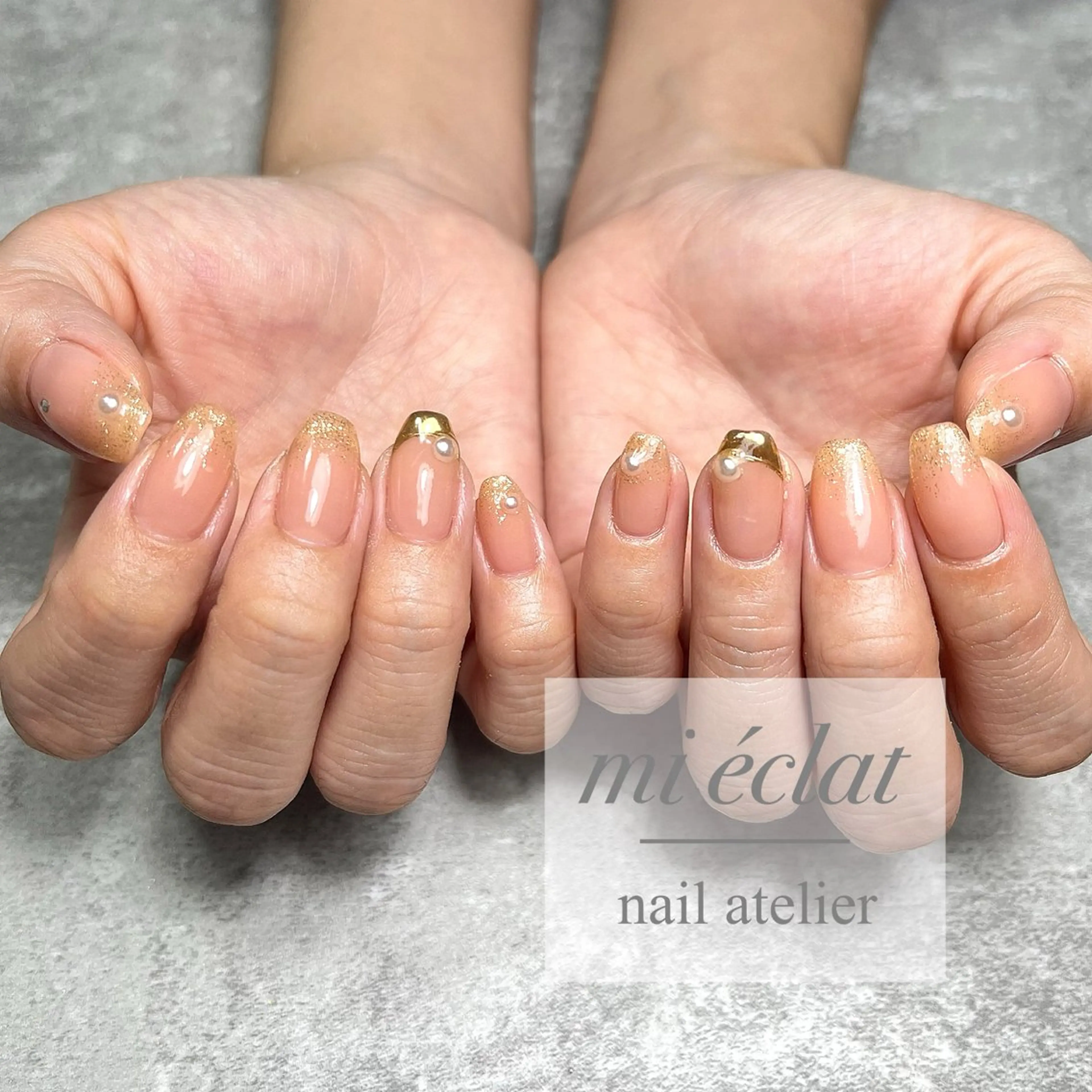 ネイル アートネイル ニュアンスネイル mi éclat ミ　エクラのネイルデザイン
