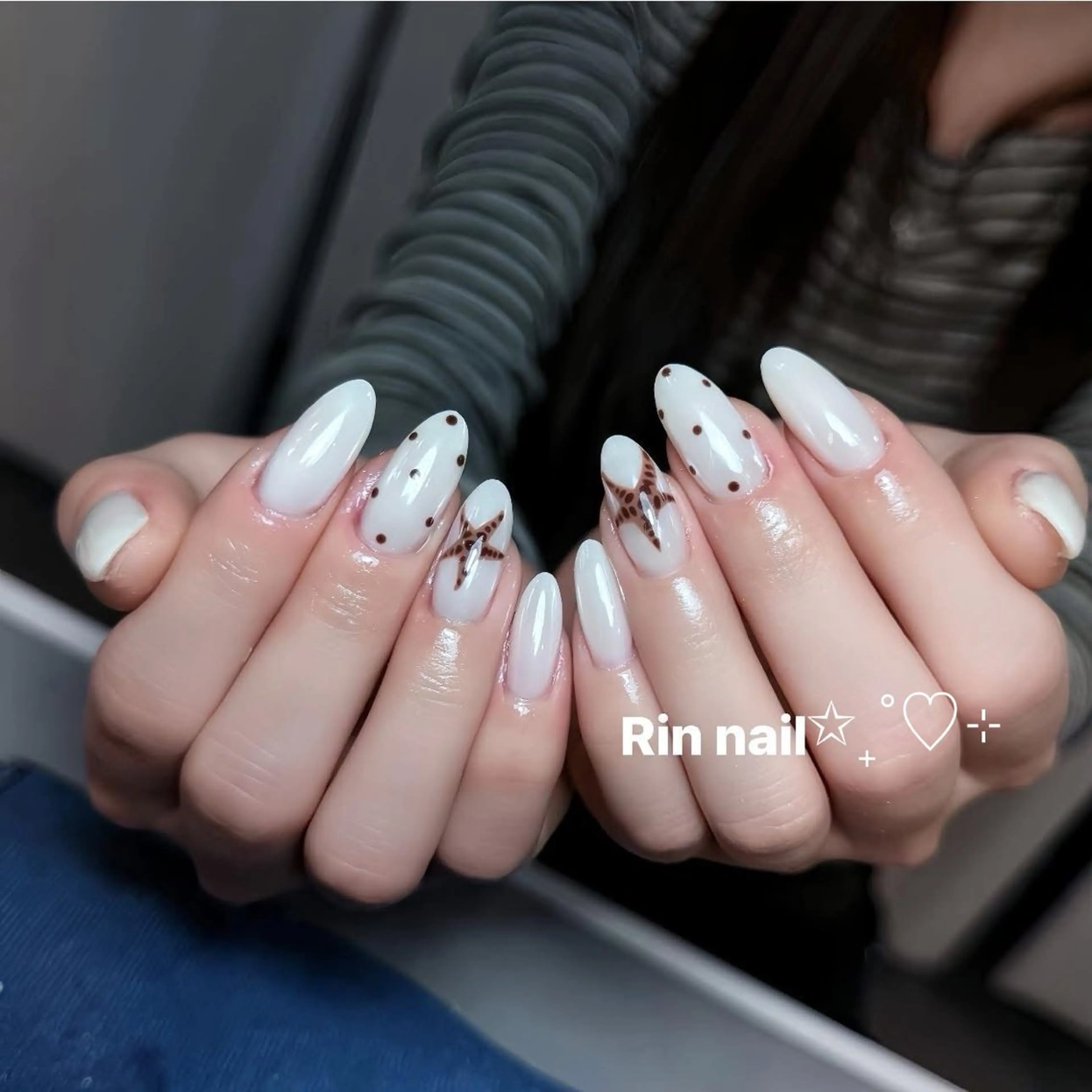 ネイル アートネイル ジェルネイル ロングネイル ニュアンスネイル スカルプネイル ハンドネイル Rin Nail 新大久保店のネイルデザイン