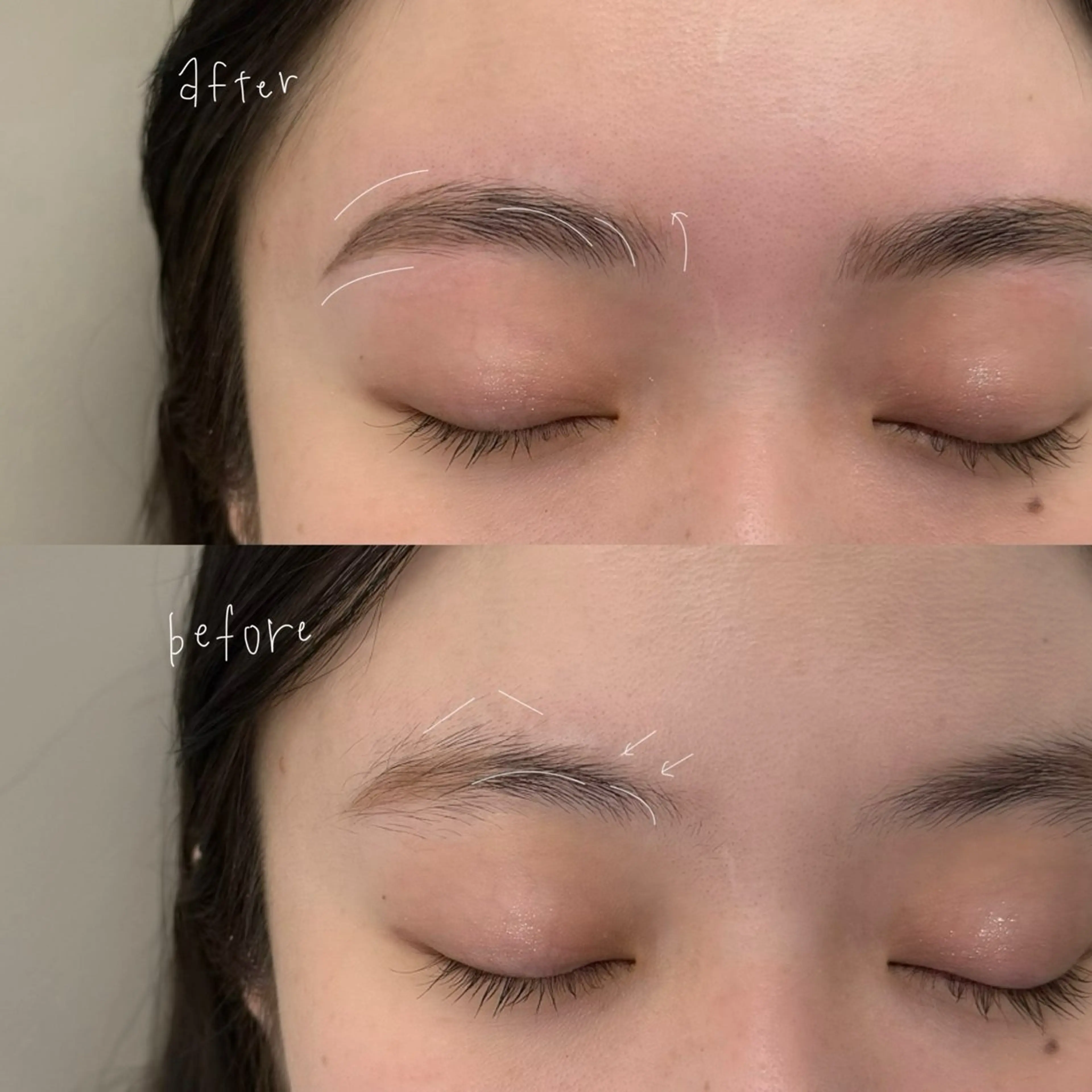 アイブロウ ハリウッドブロウリフト ワックス脱毛 その他(アイブロウ) 吉祥寺kasumi 🌛eye/browのマツエク・マツパデザイン